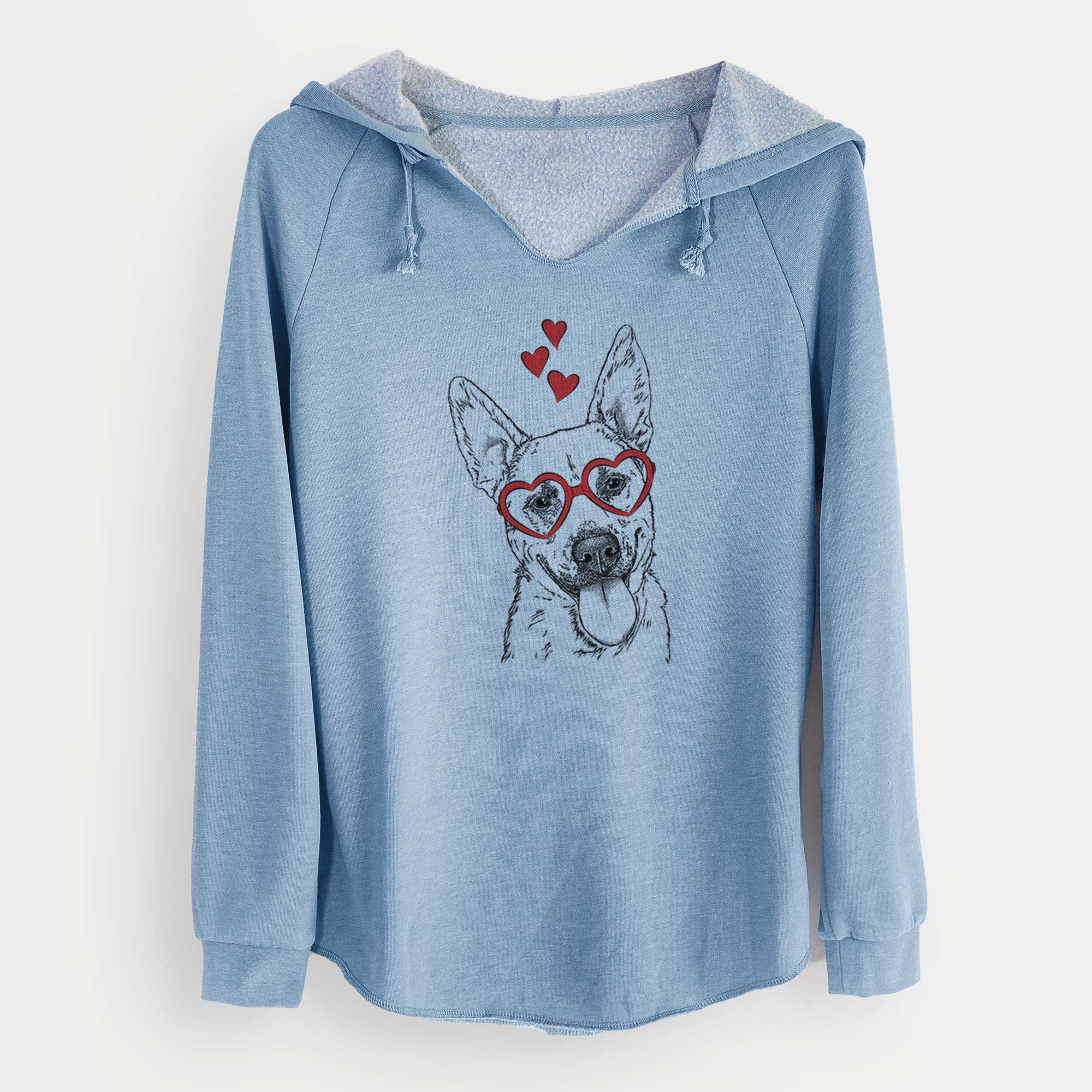 Valentine Charlie the Mixed Breed - Cali Wave Hooded Sweatshirt
