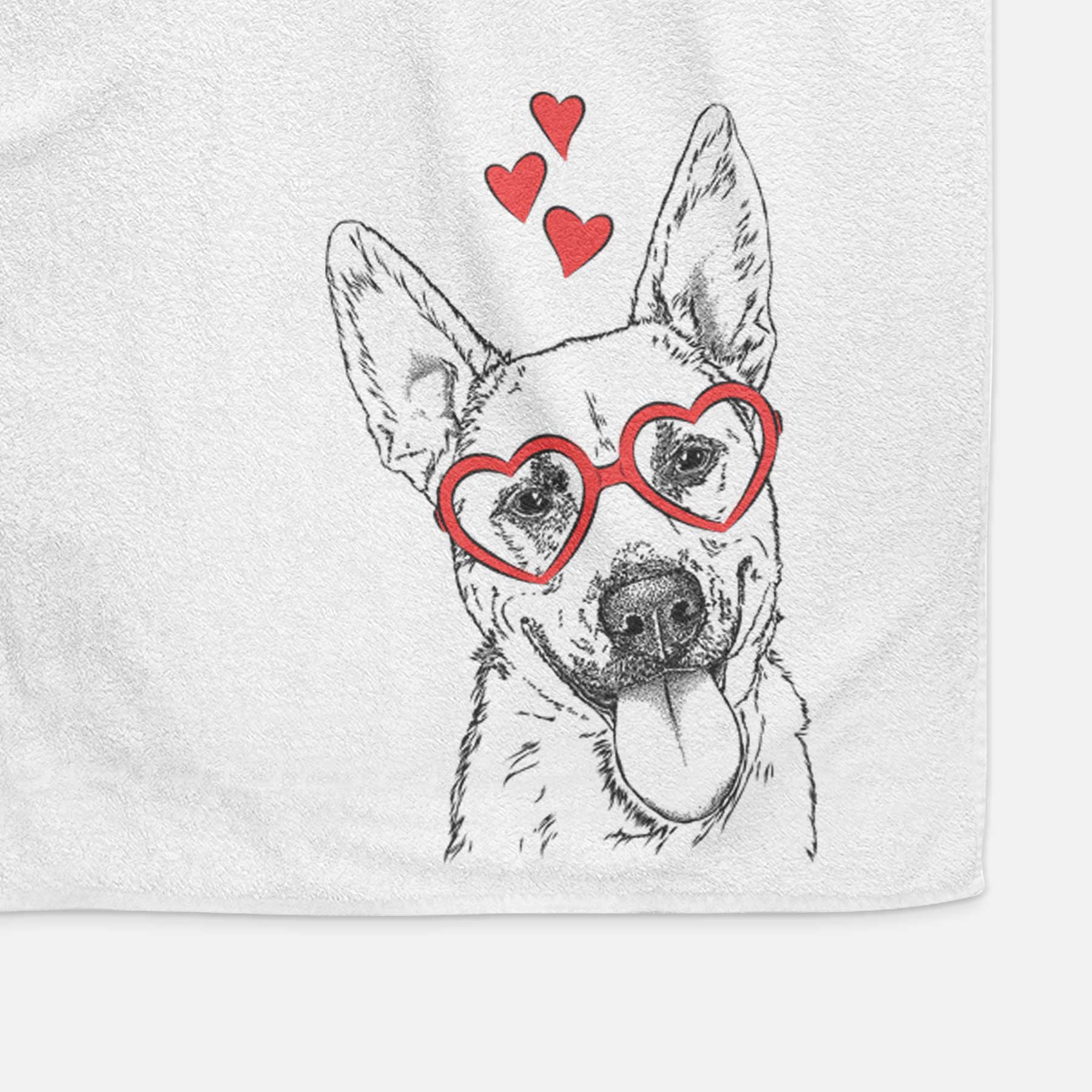 Charlie the Mixed Breed Decorative Hand Towel