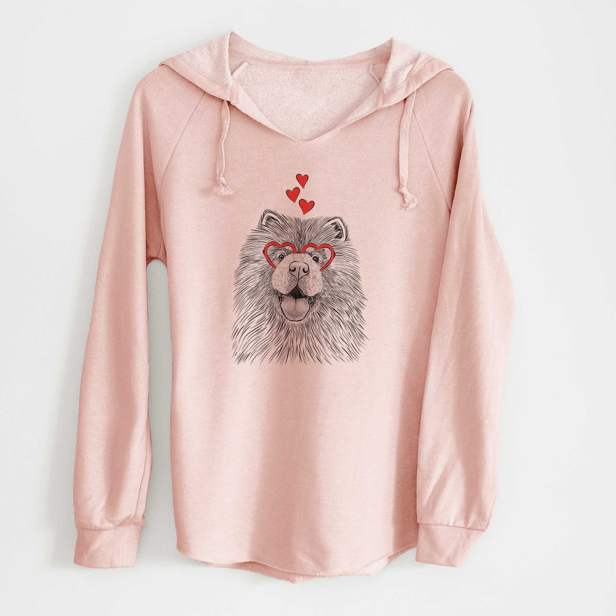 Valentine Charming Charlie the Chow Chow - Cali Wave Hooded Sweatshirt