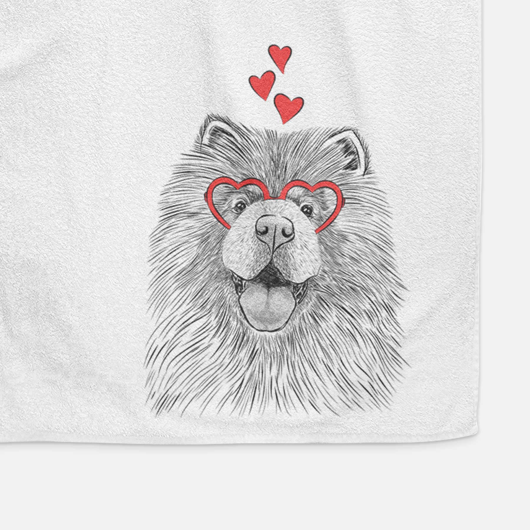 Charming Charlie the Chow Chow Decorative Hand Towel