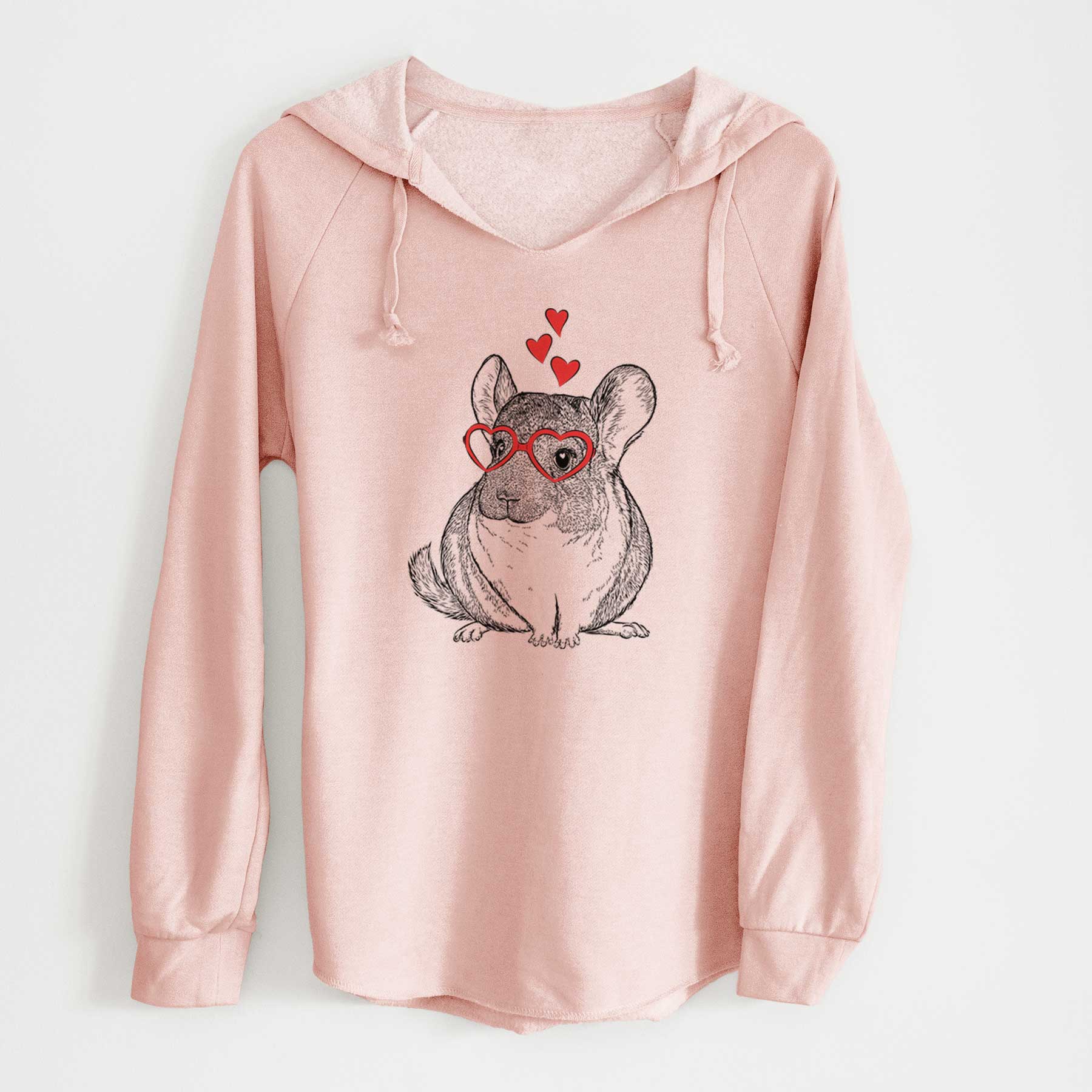 Valentine Cheddar the Chinchilla - Cali Wave Hooded Sweatshirt