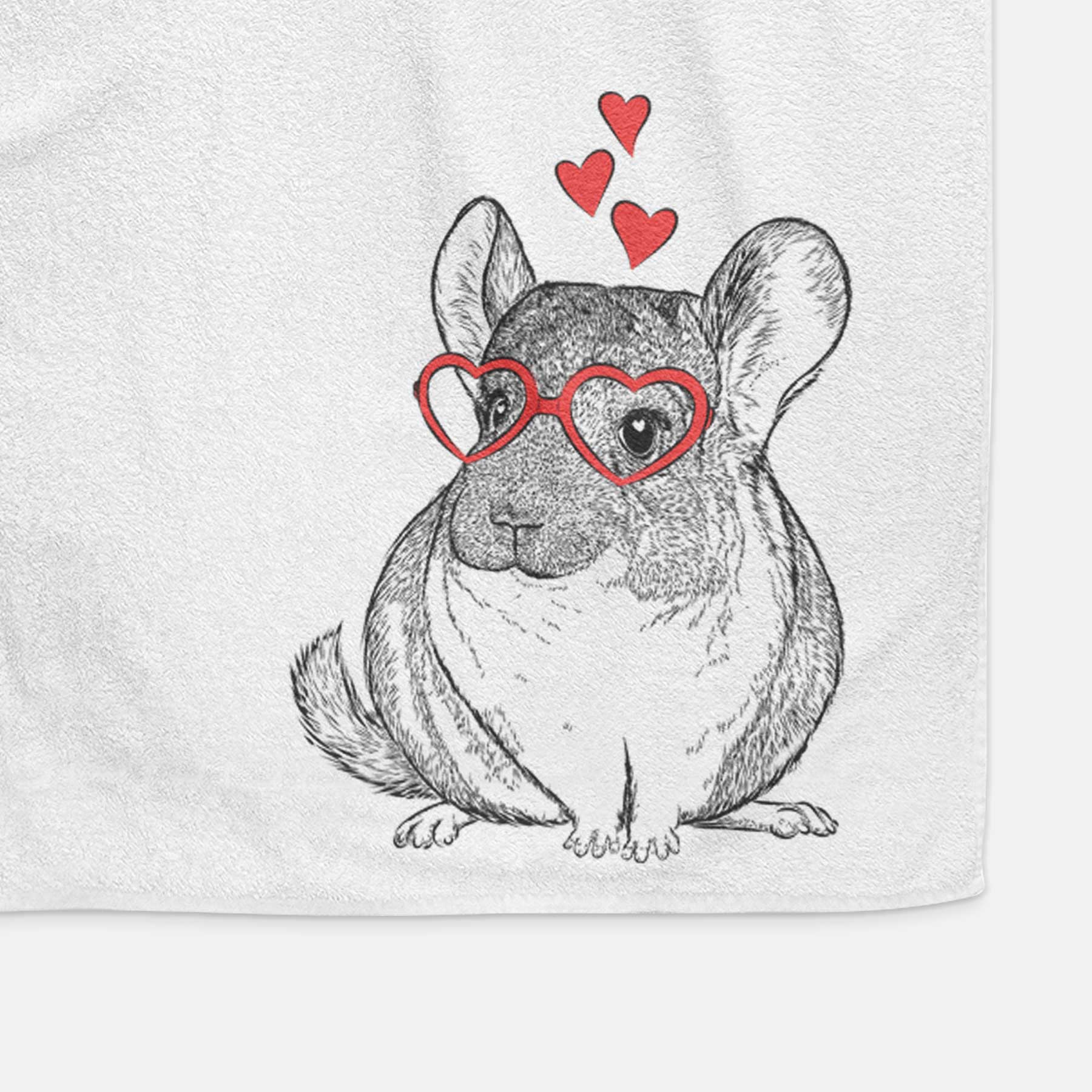 Cheddar the Chinchilla Decorative Hand Towel