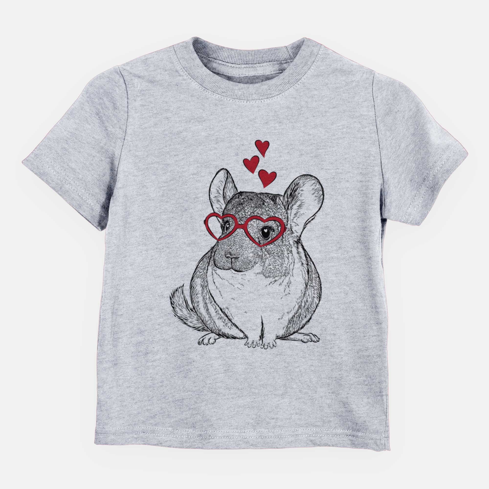 Valentine Cheddar the Chinchilla - Kids/Youth/Toddler Shirt