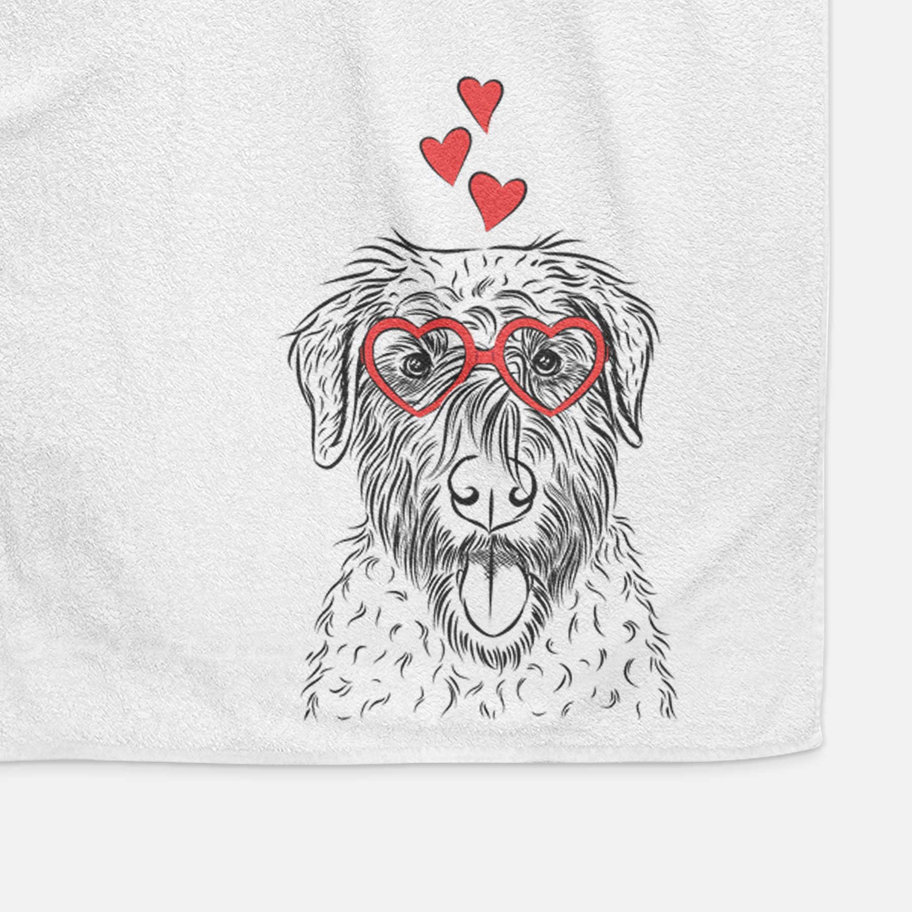 Chester the Soft Coated Wheaten Terrier Decorative Hand Towel