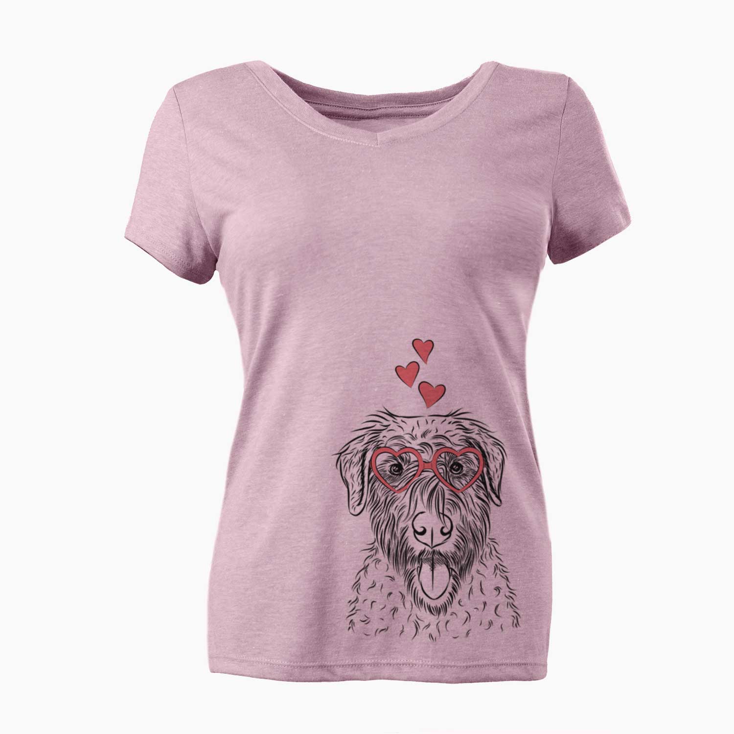 Valentine Chester the Soft Coated Wheaten Terrier - Women's V-neck Shirt
