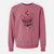 Valentine Chew Chew the French Bulldog - Unisex Pigment Dyed Crew Sweatshirt