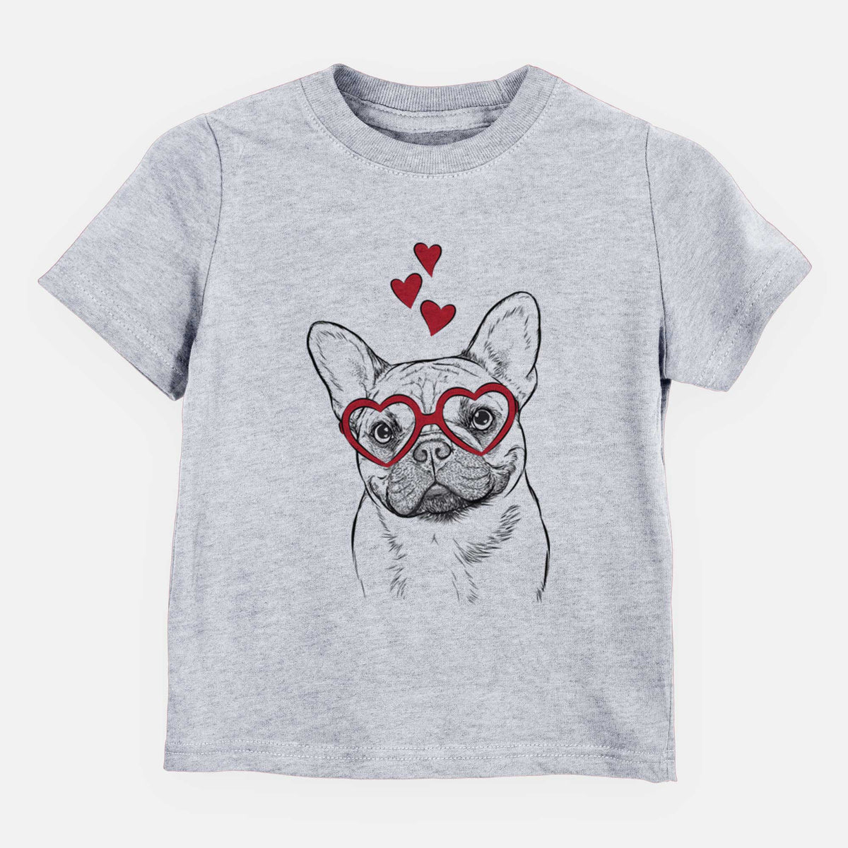 Valentine Chew Chew the French Bulldog - Kids/Youth/Toddler Shirt