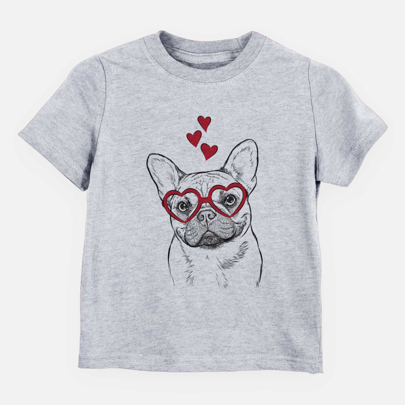 Valentine Chew Chew the French Bulldog - Kids/Youth/Toddler Shirt