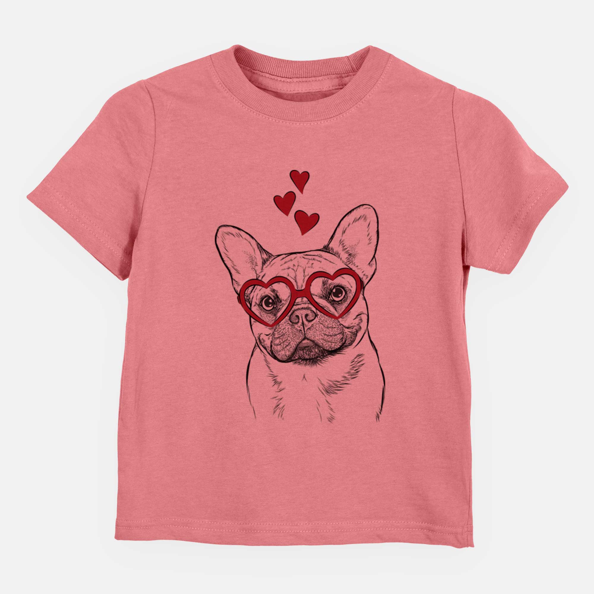 Valentine Chew Chew the French Bulldog - Kids/Youth/Toddler Shirt