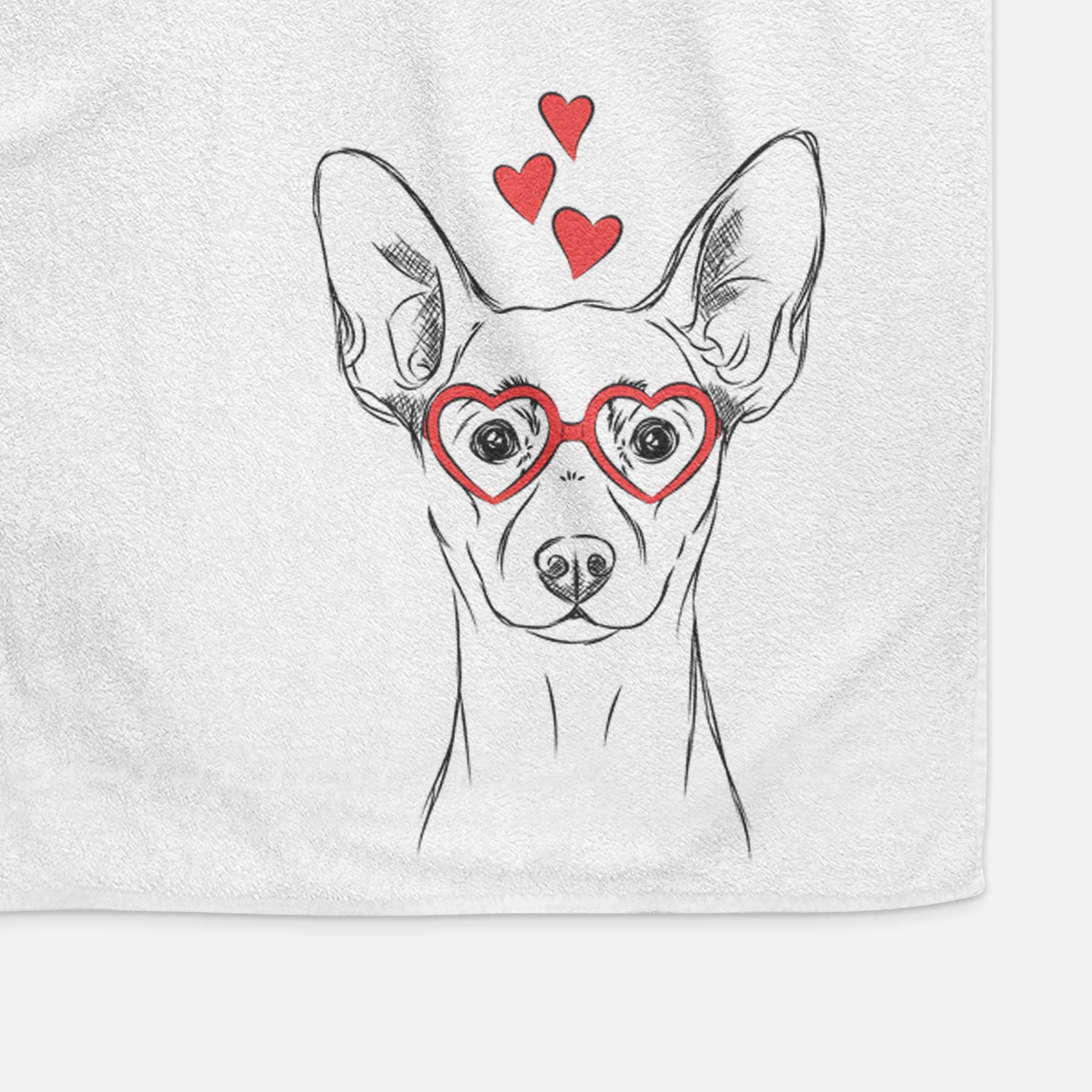 Chillie the Mini Pinscher Decorative Hand Towel