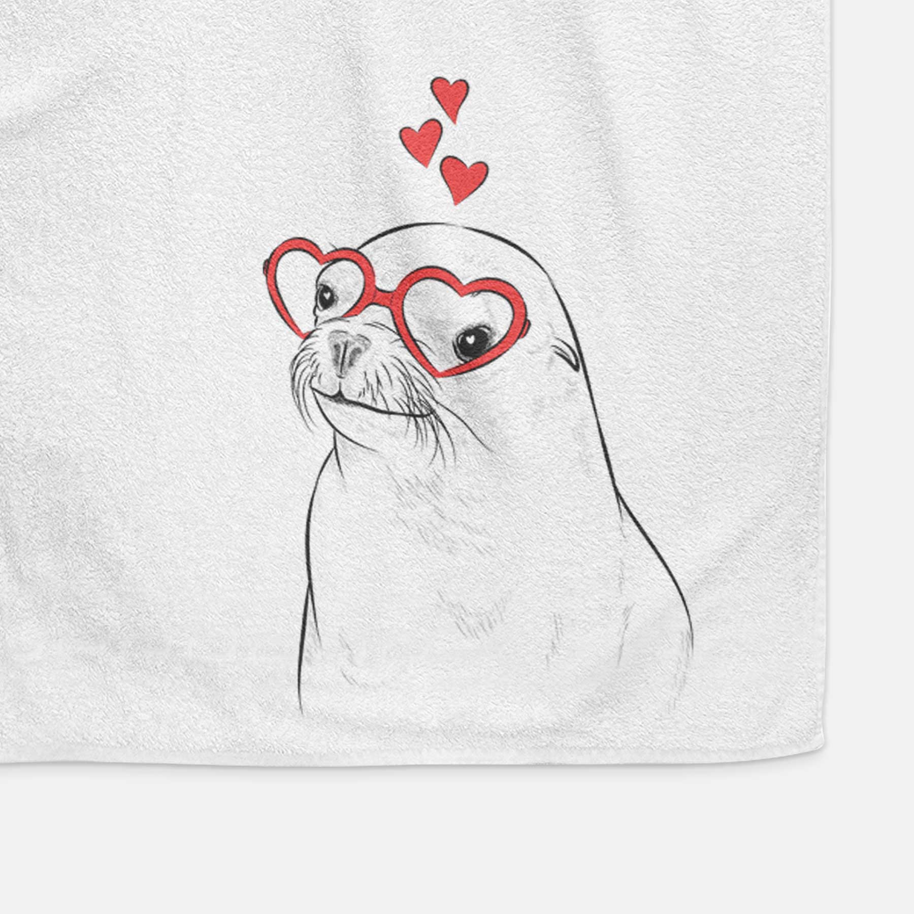 Chip the California Sea Lion Decorative Hand Towel