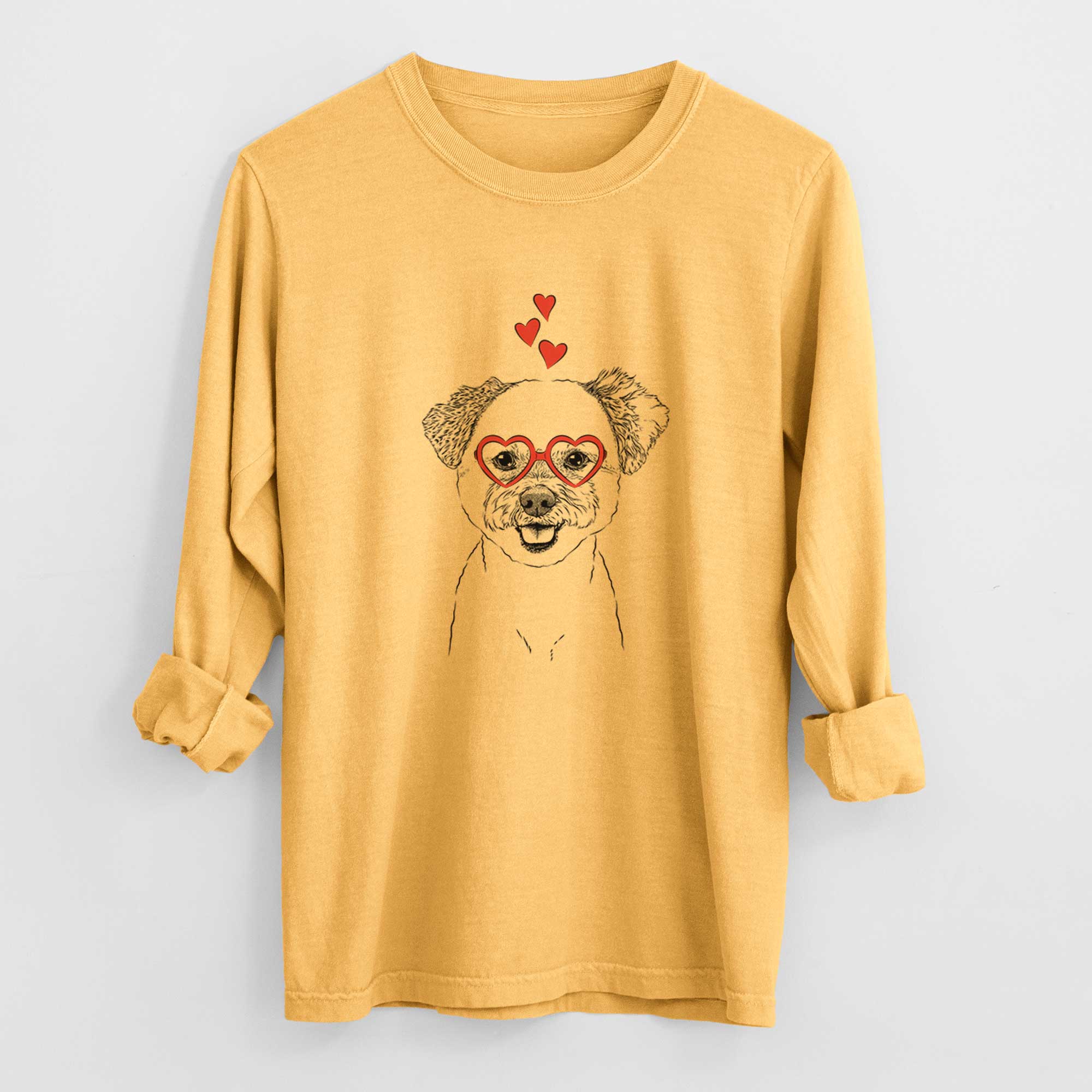 Valentine Chippy the Mixed Breed - Heavyweight 100% Cotton Long Sleeve