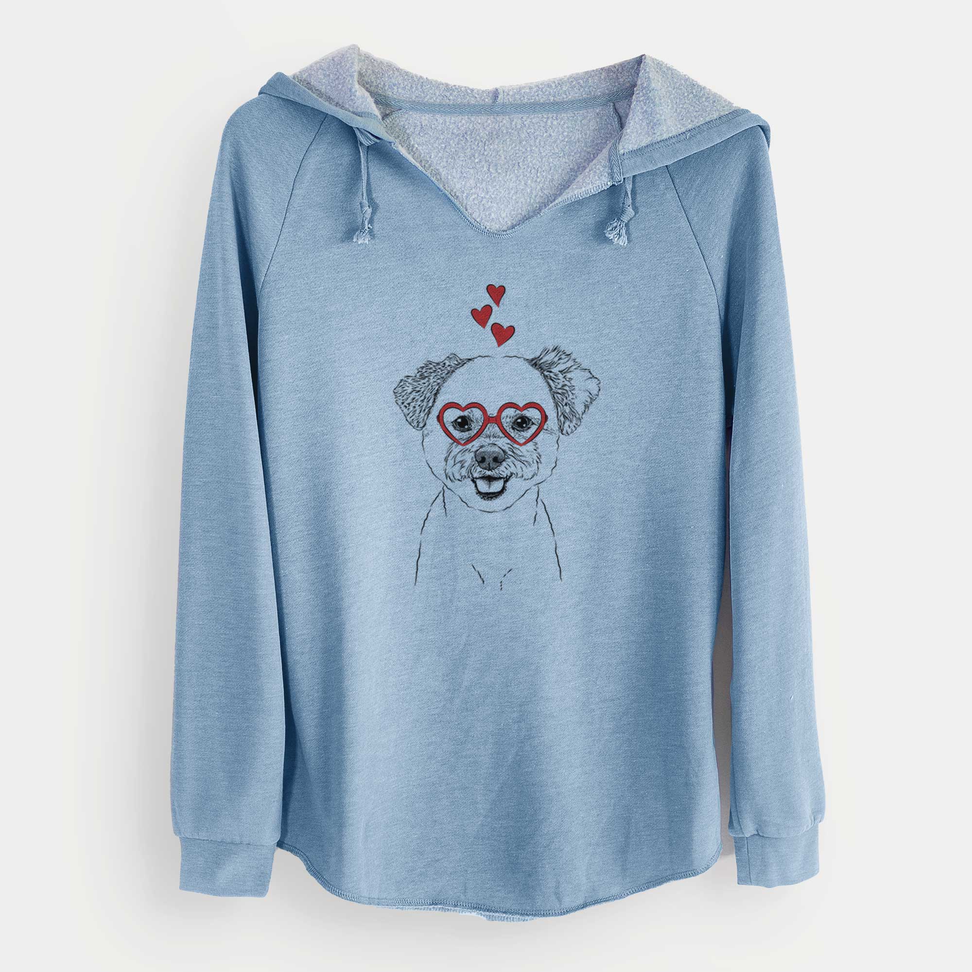 Valentine Chippy the Mixed Breed - Cali Wave Hooded Sweatshirt