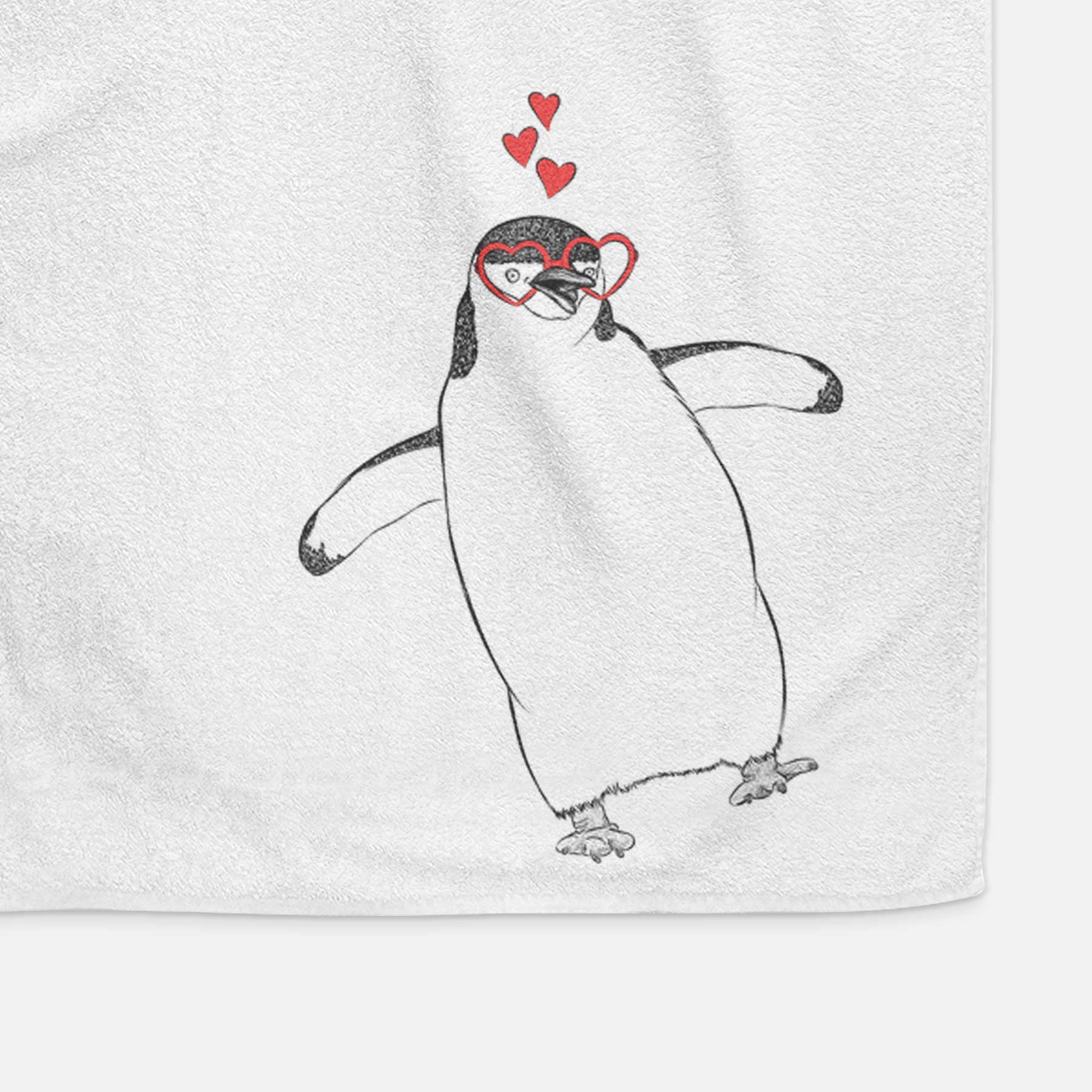 Chive the Chinstrap Penguin Decorative Hand Towel