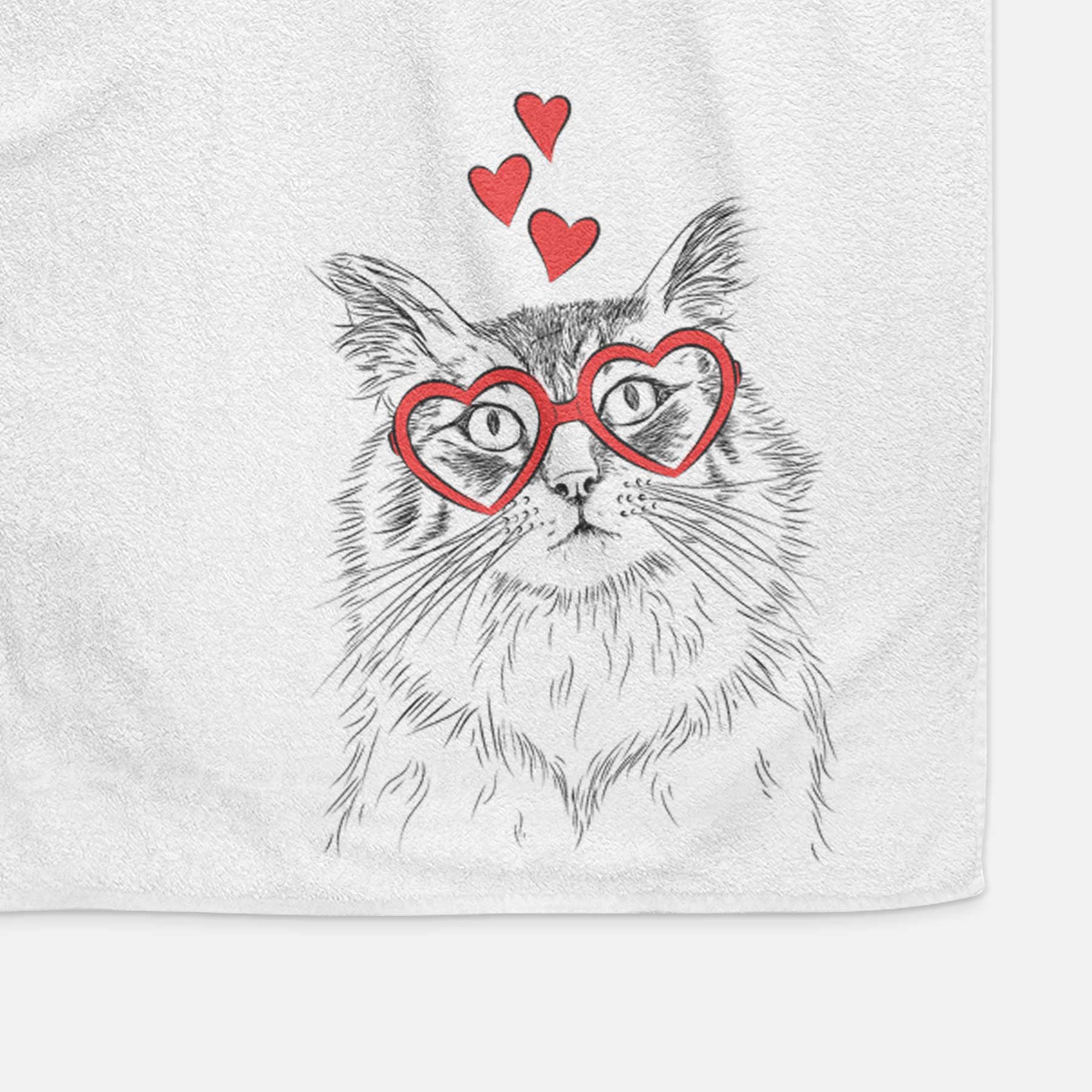 Chloe the Tabby Cat Decorative Hand Towel