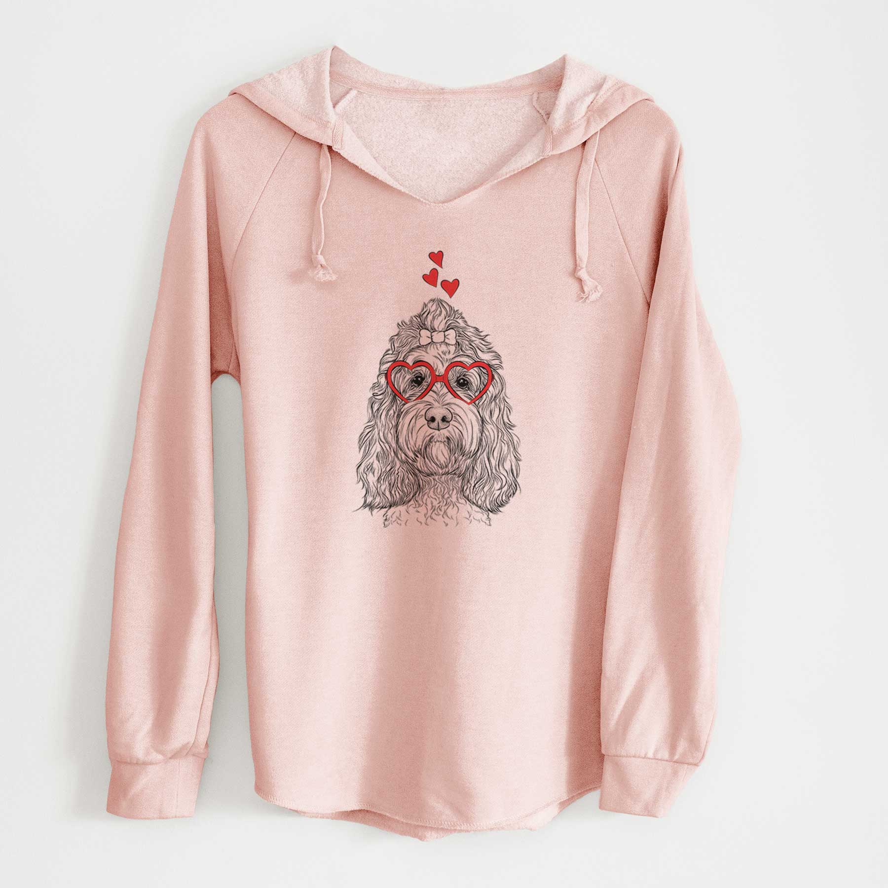 Valentine Chloe the Cockapoo - Cali Wave Hooded Sweatshirt