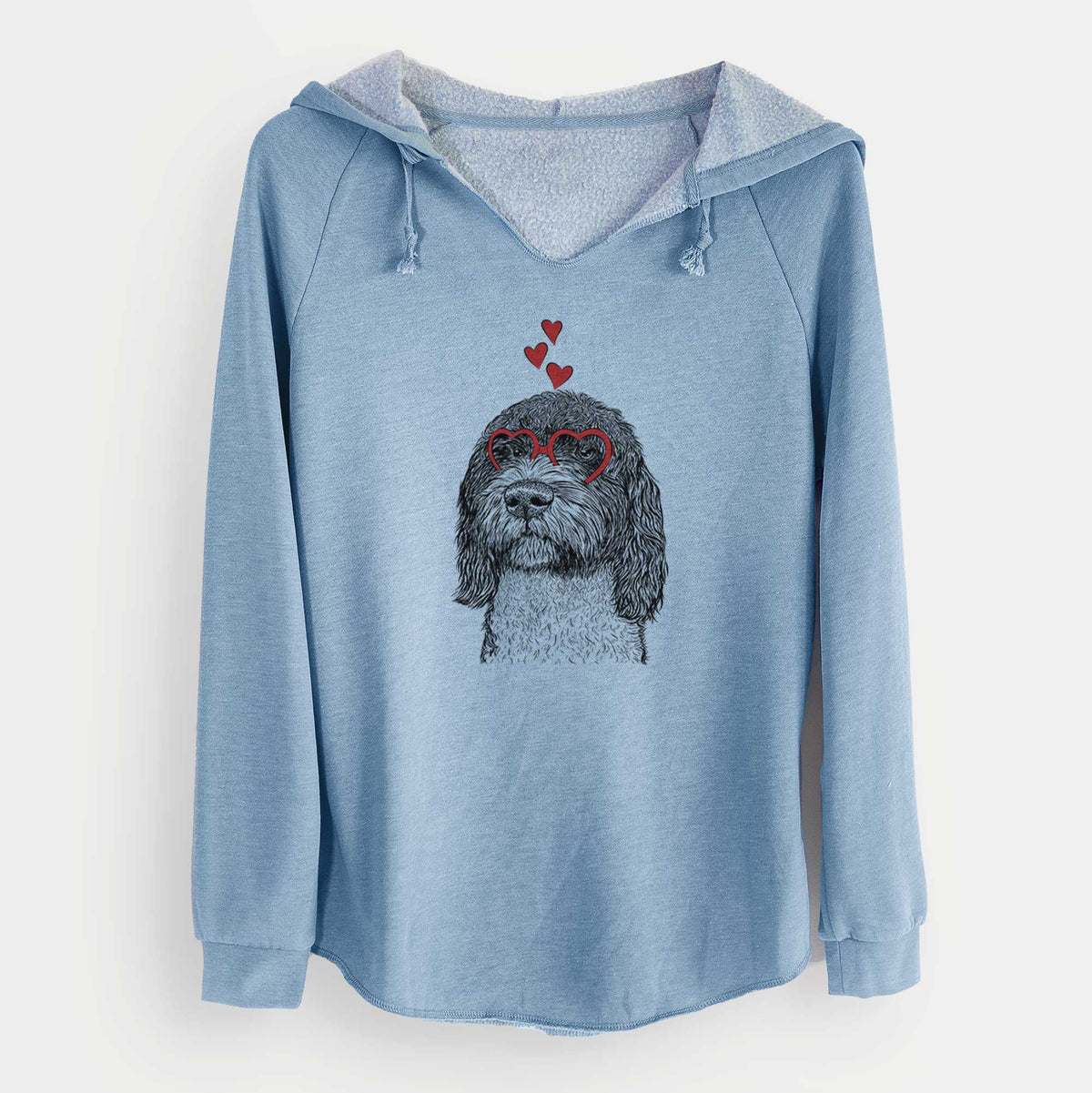 Valentine Chris the Portuguese Water Dog - Cali Wave Hooded Sweatshirt