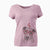 Valentine Claiborne the American Staffordshire Terrier - Women's V-neck Shirt