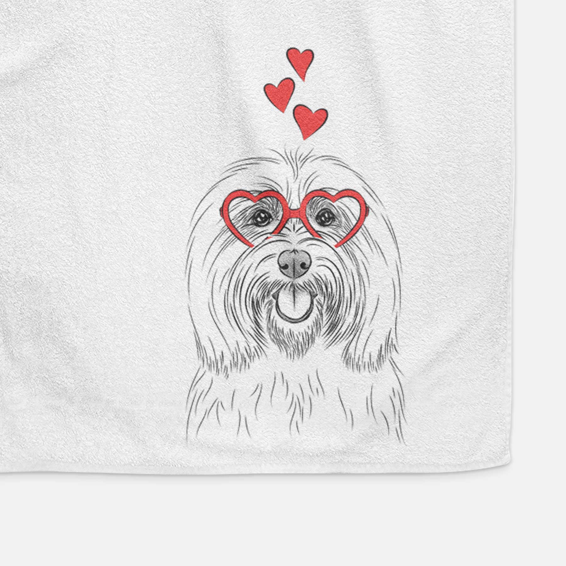 Claude the Coton de Tulear Decorative Hand Towel