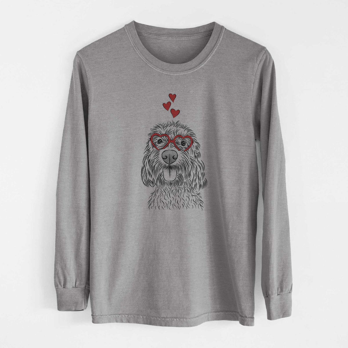 Valentine Clover the Cockapoo - Heavyweight 100% Cotton Long Sleeve