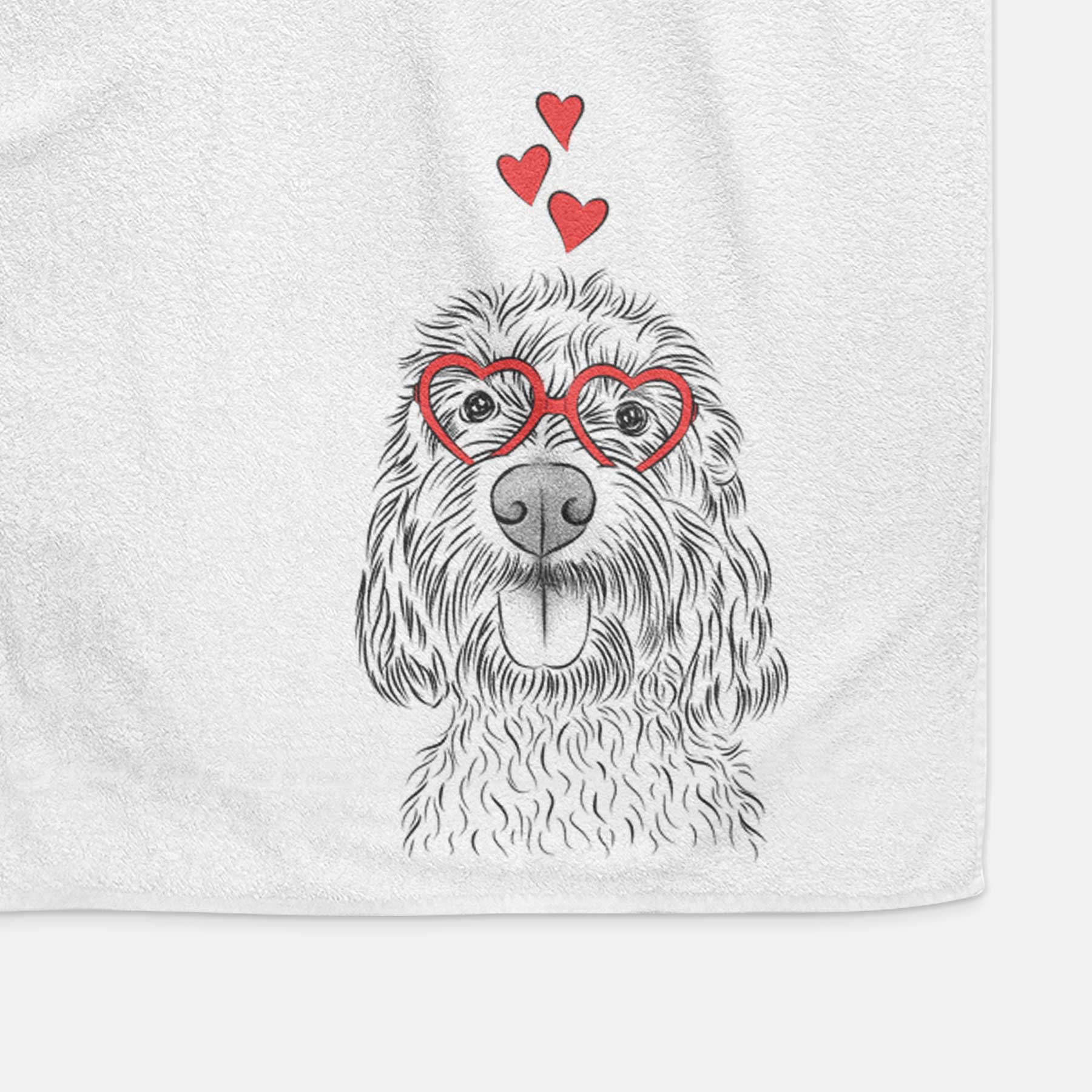 Clover the Cockapoo Decorative Hand Towel