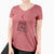 Valentine Clover the Cockapoo - Women's V-neck Shirt