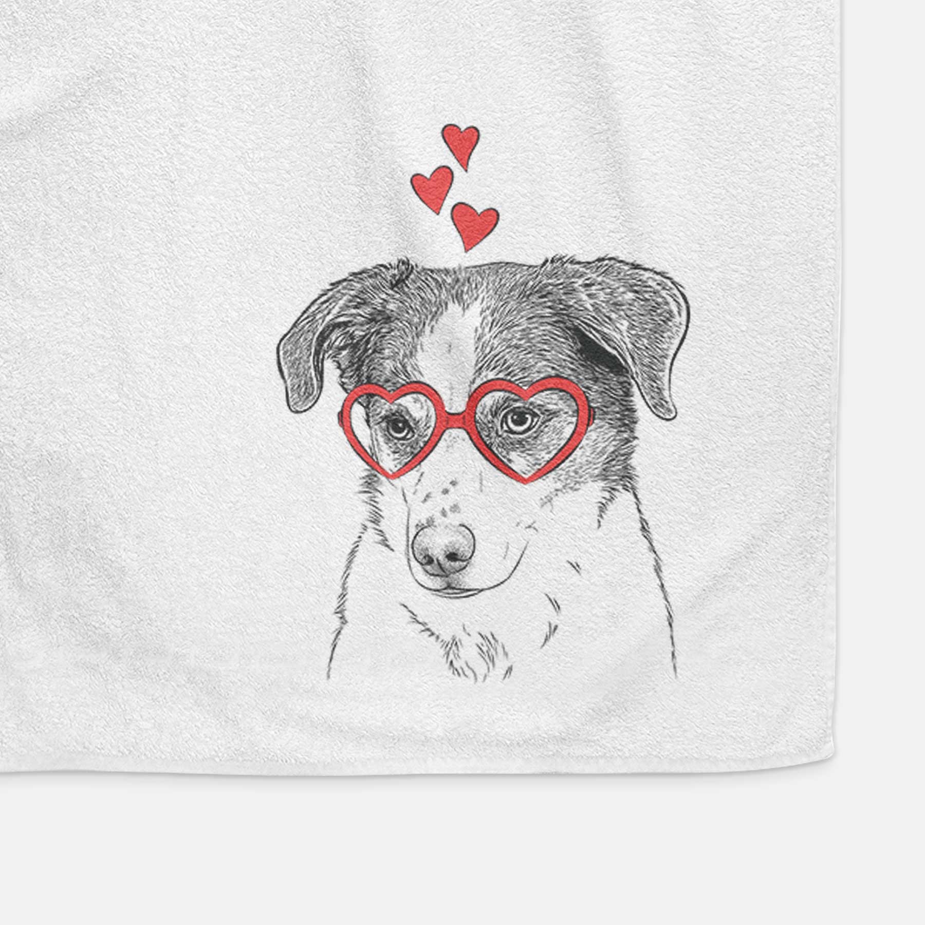 Coco the Beagle Mix Decorative Hand Towel