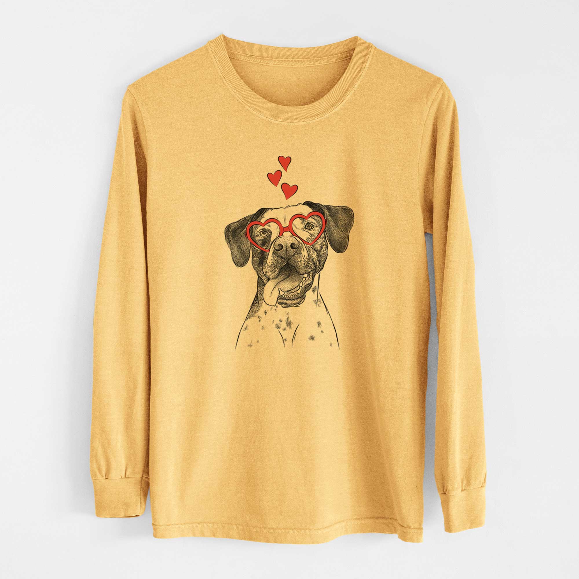 Valentine Cola the Catahoula - Heavyweight 100% Cotton Long Sleeve