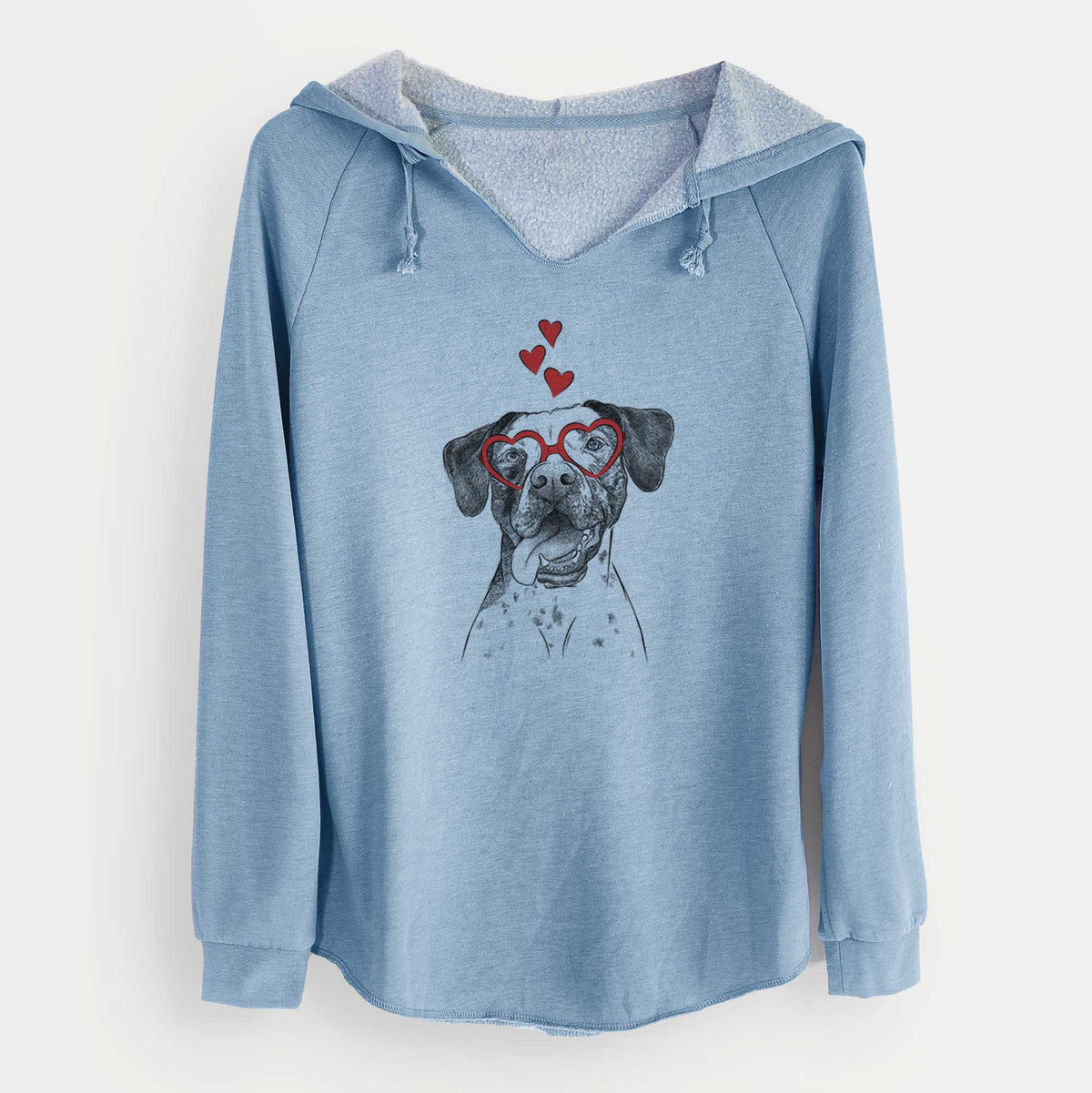 Valentine Cola the Catahoula - Cali Wave Hooded Sweatshirt