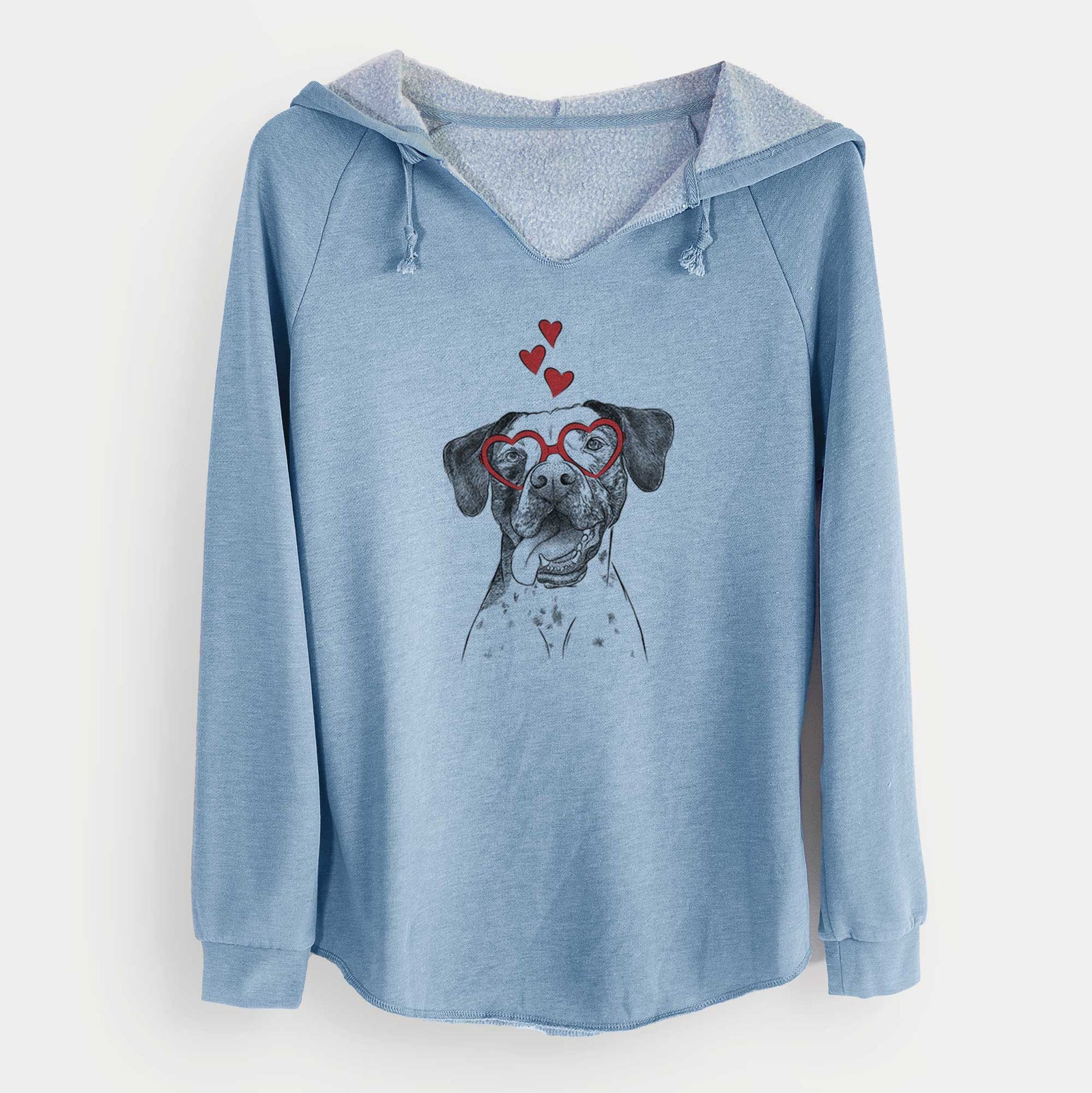 Valentine Cola the Catahoula - Cali Wave Hooded Sweatshirt