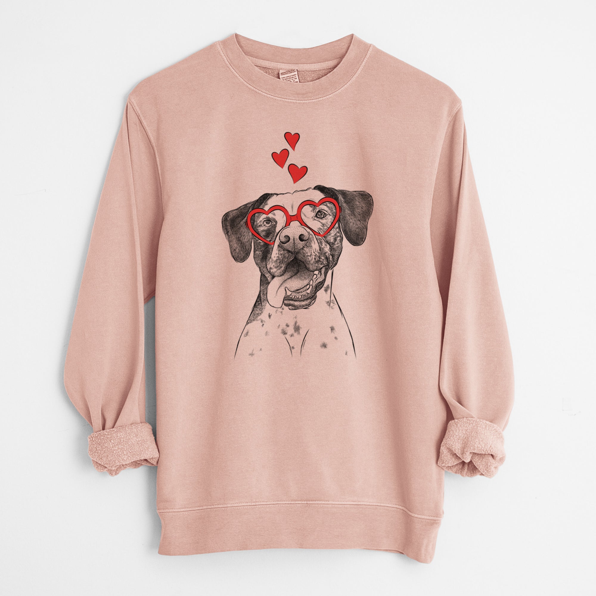 Valentine Cola the Catahoula - Unisex Pigment Dyed Crew Sweatshirt