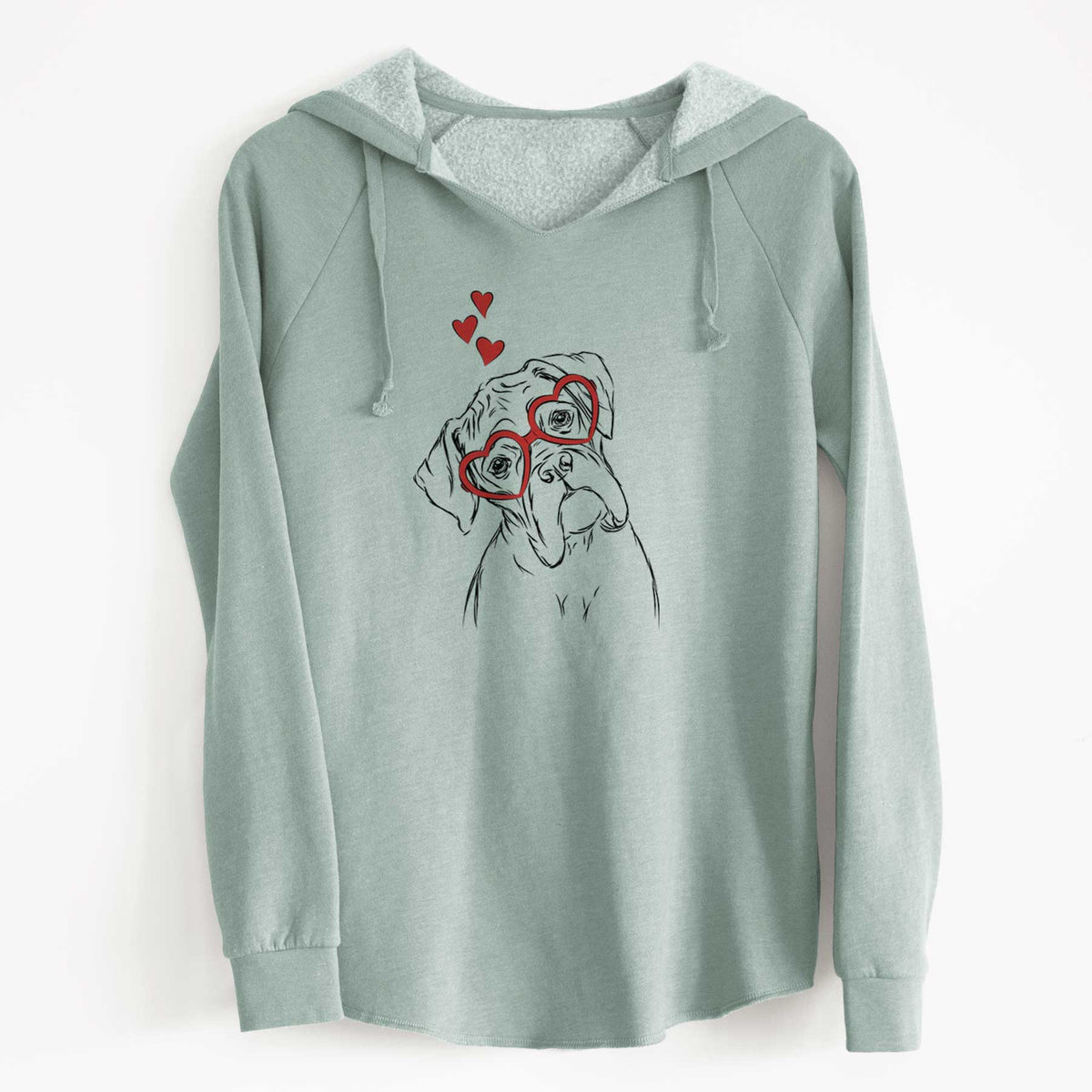 Valentine Cooper the Boxer - Cali Wave Hooded Sweatshirt