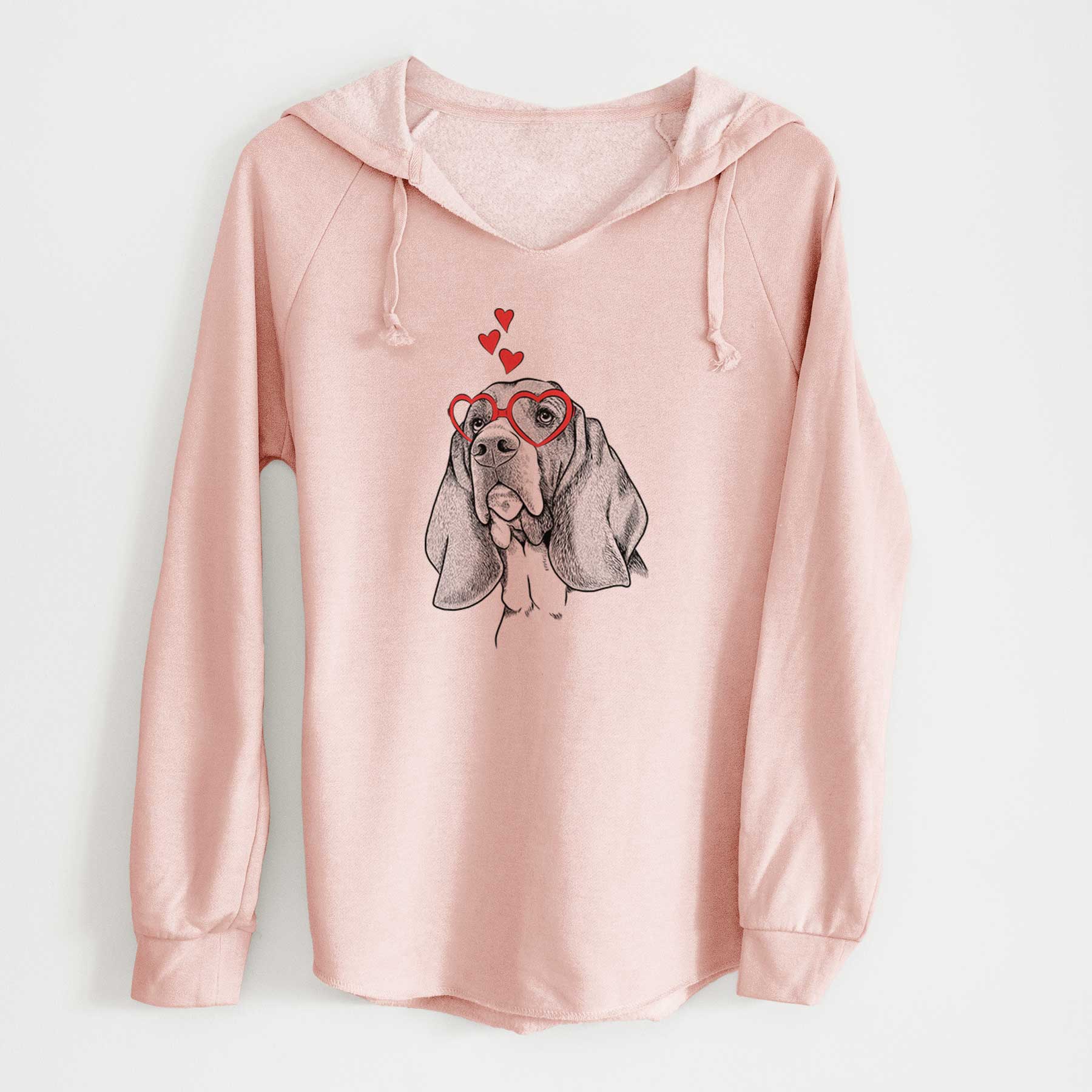 Valentine Cooper the Basset Hound - Cali Wave Hooded Sweatshirt