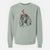 Valentine Cooper the Basset Hound - Unisex Pigment Dyed Crew Sweatshirt