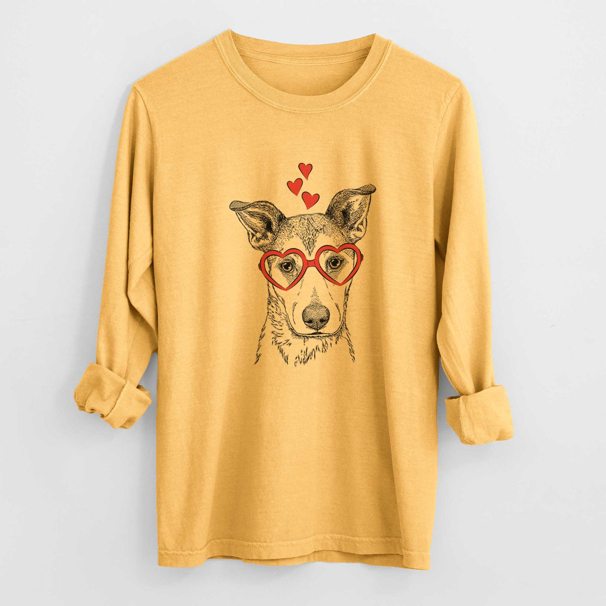 Valentine Coral the Mixed Breed - Heavyweight 100% Cotton Long Sleeve