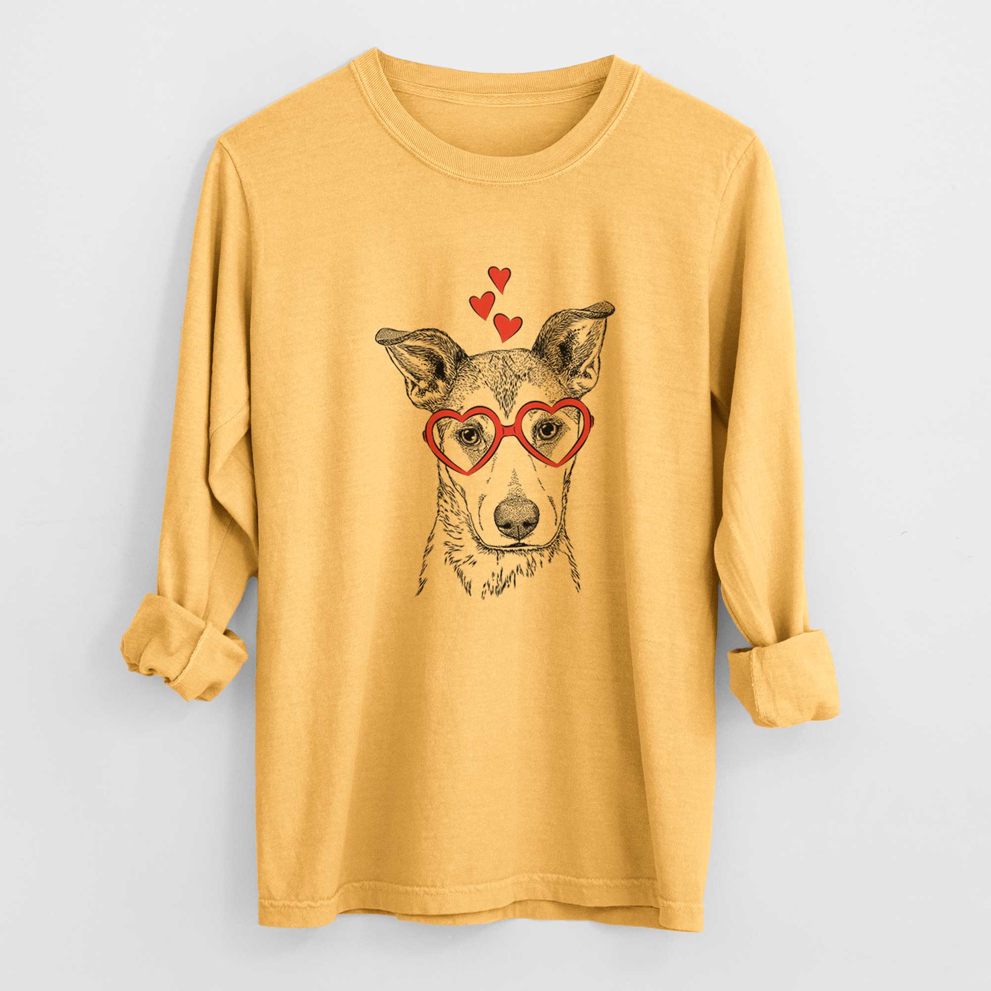Valentine Coral the Mixed Breed - Heavyweight 100% Cotton Long Sleeve