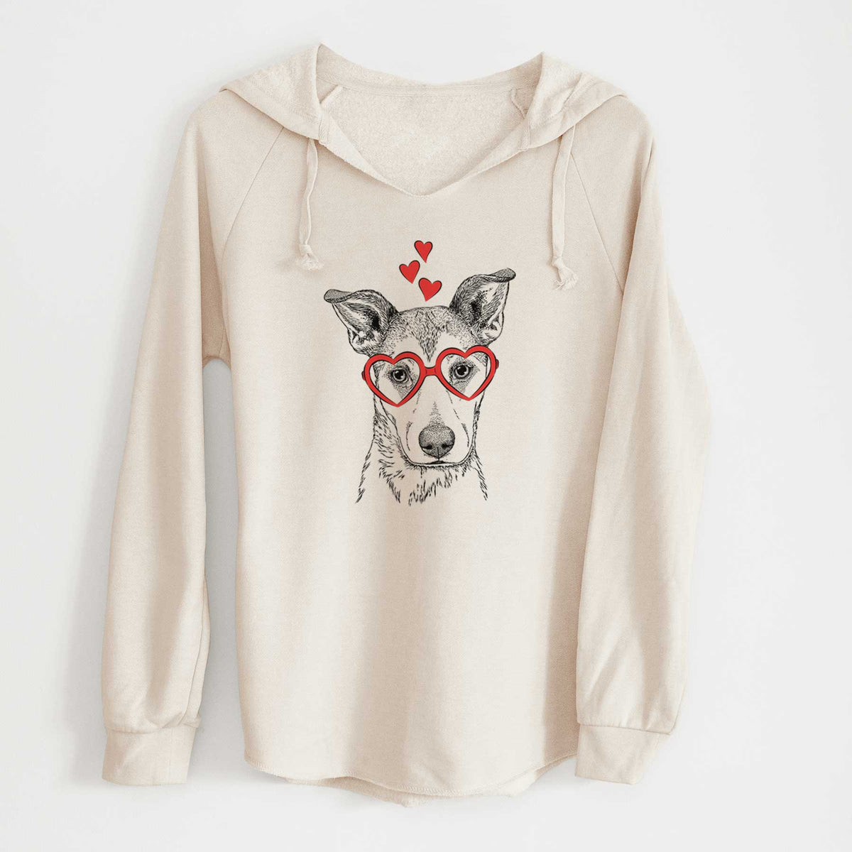 Valentine Coral the Mixed Breed - Cali Wave Hooded Sweatshirt