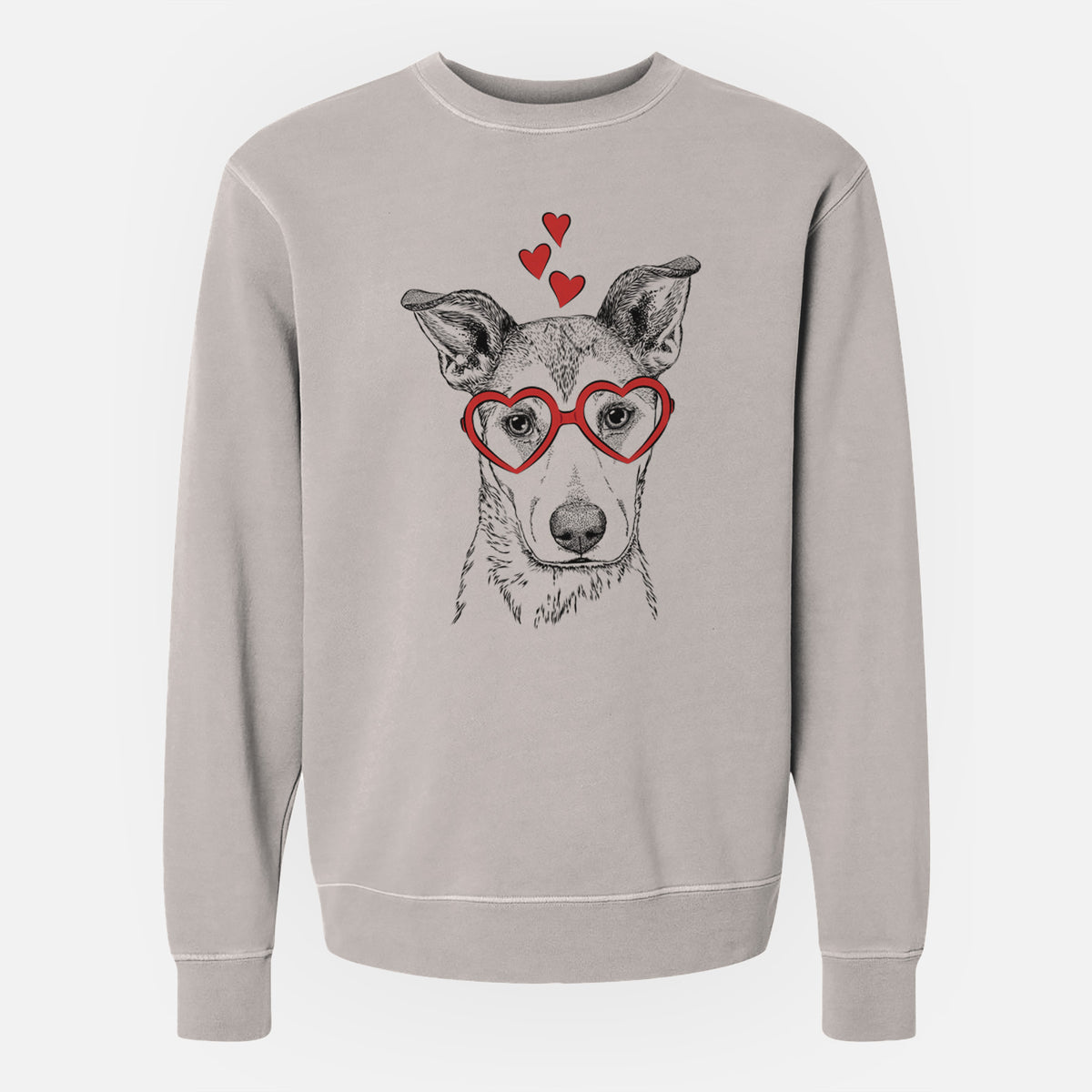 Valentine Coral the Mixed Breed - Unisex Pigment Dyed Crew Sweatshirt