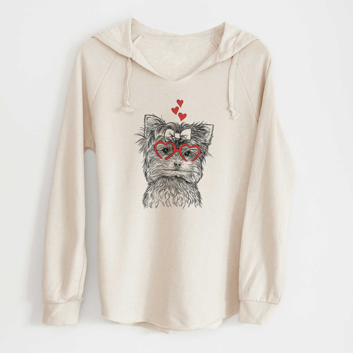 Valentine Cricket the Biewer Terrier - Cali Wave Hooded Sweatshirt
