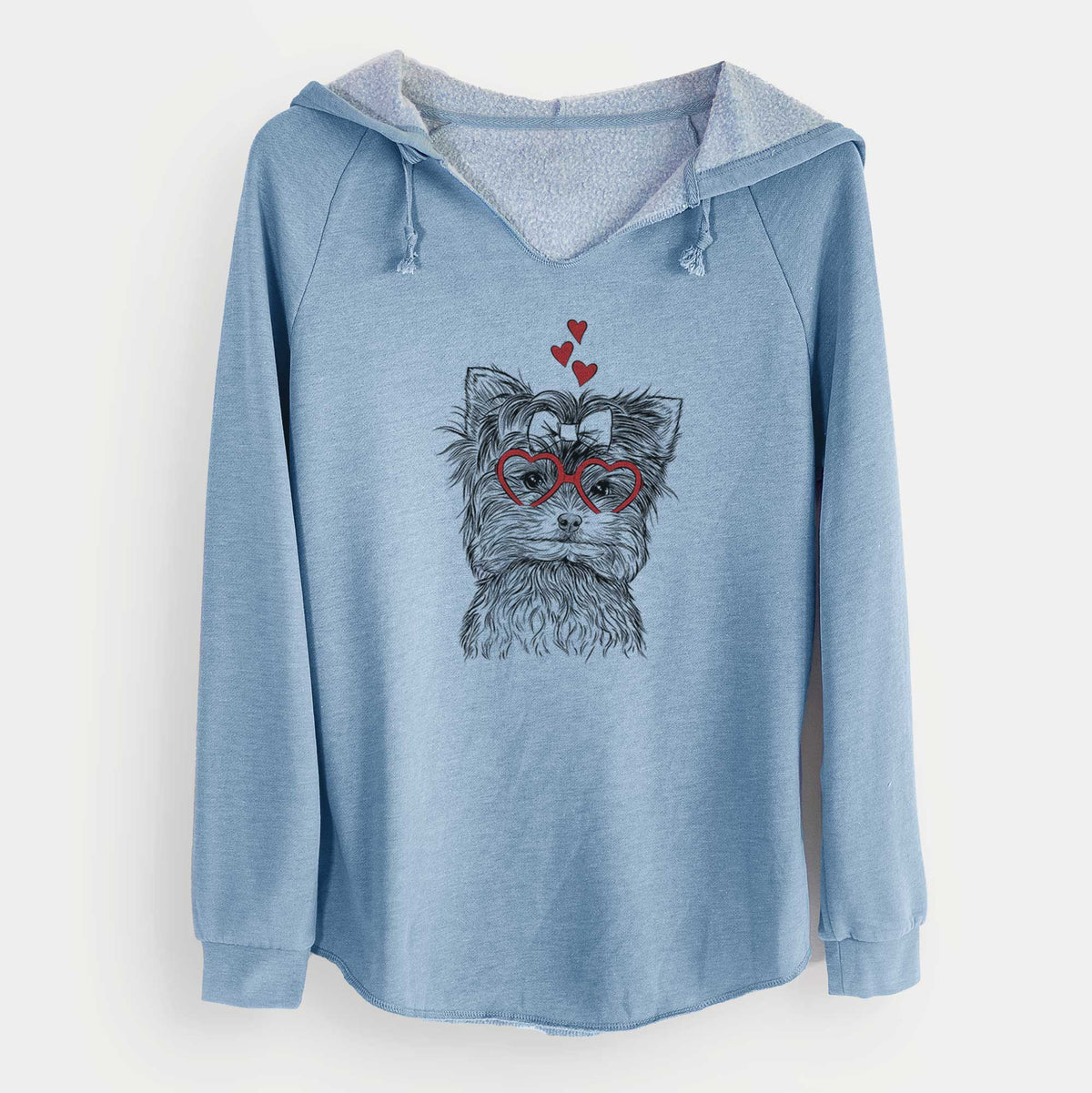 Valentine Cricket the Biewer Terrier - Cali Wave Hooded Sweatshirt