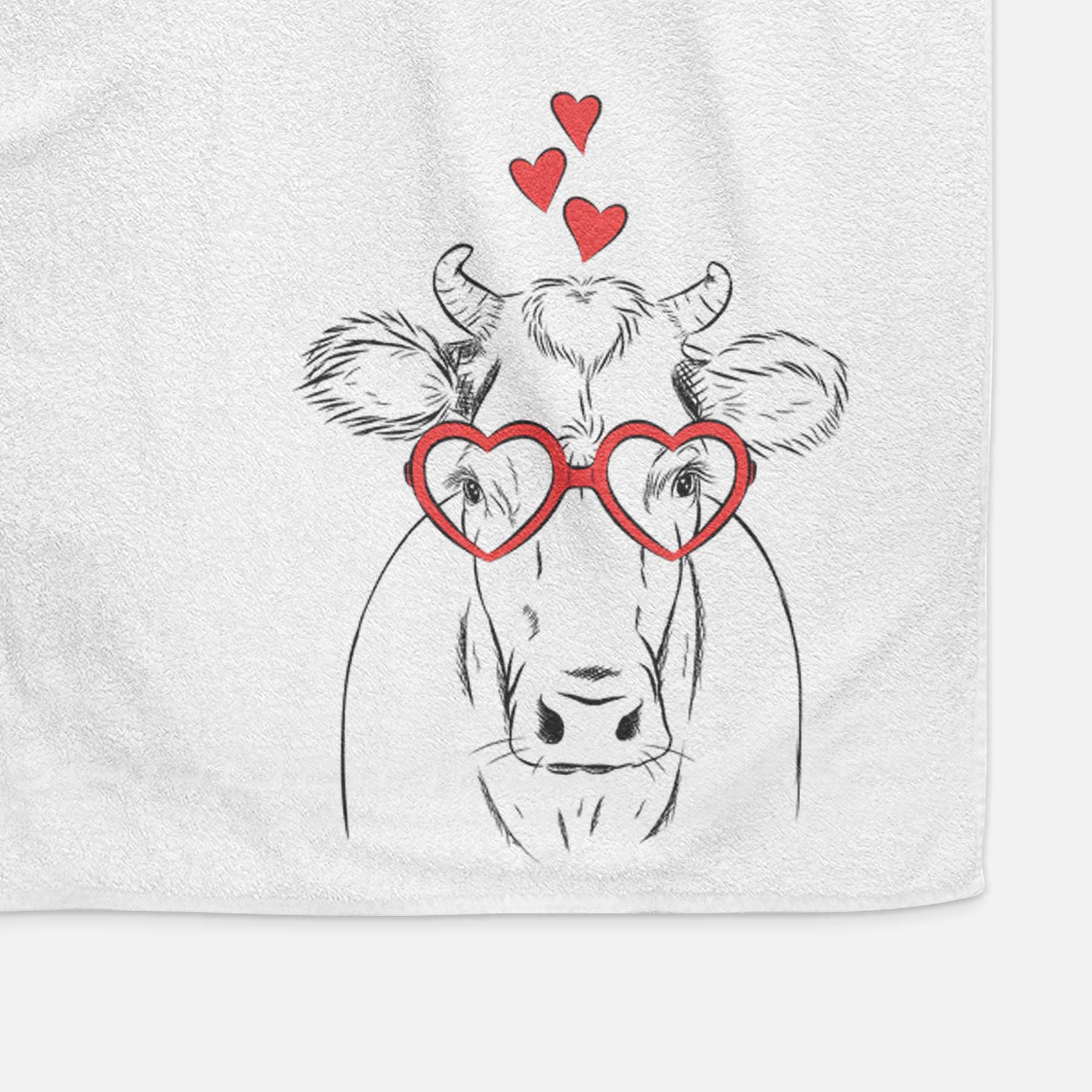 Cruz the Cow Decorative Hand Towel