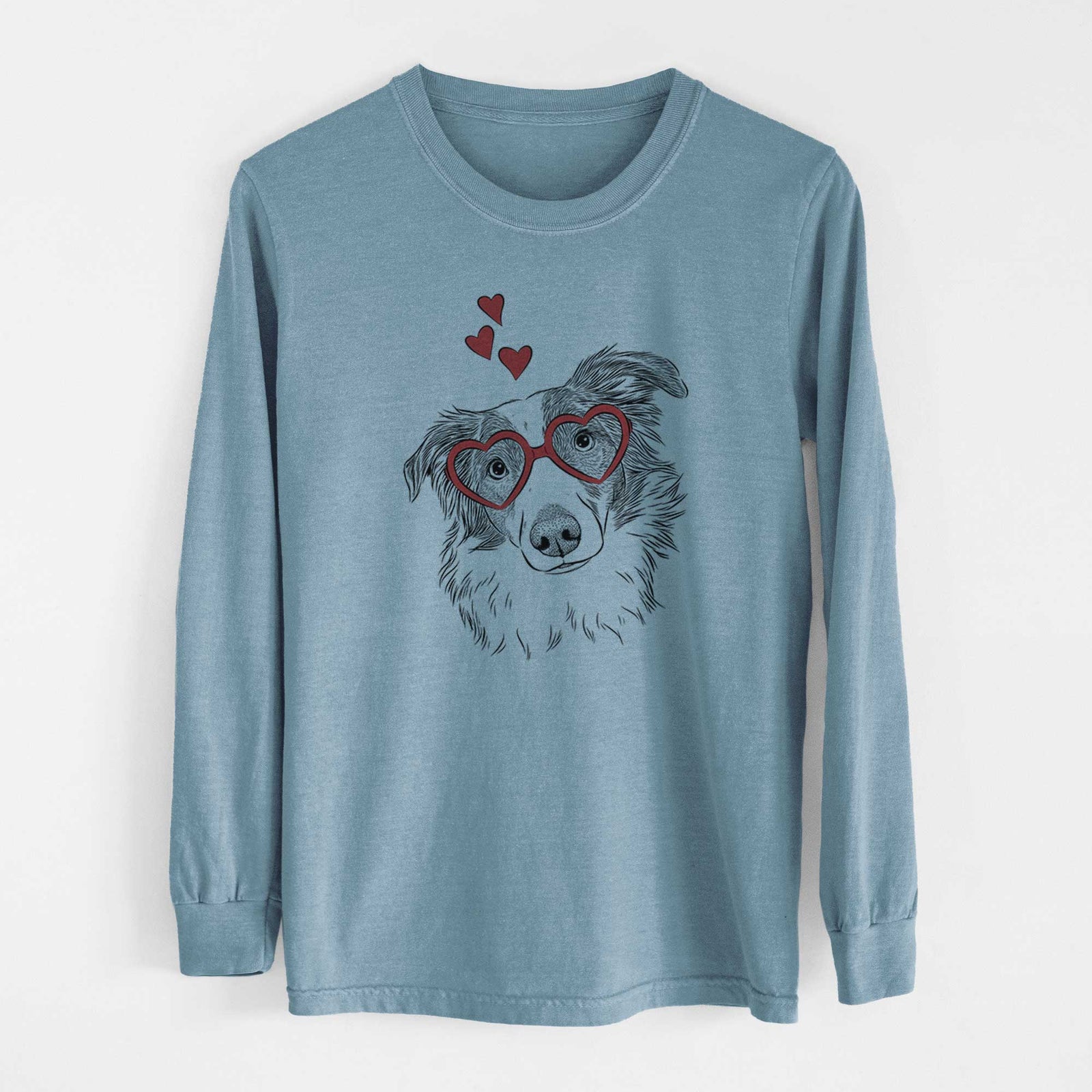 Valentine Cyclone the Australian Shepherd - Heavyweight 100% Cotton Long Sleeve