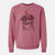 Valentine Cynder the English Shepherd - Unisex Pigment Dyed Crew Sweatshirt