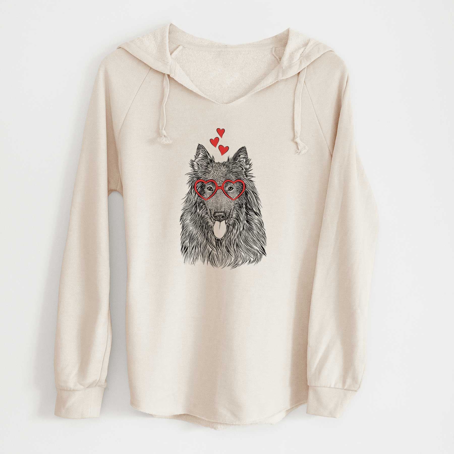 Valentine Daan the Belgian Shepherd - Cali Wave Hooded Sweatshirt