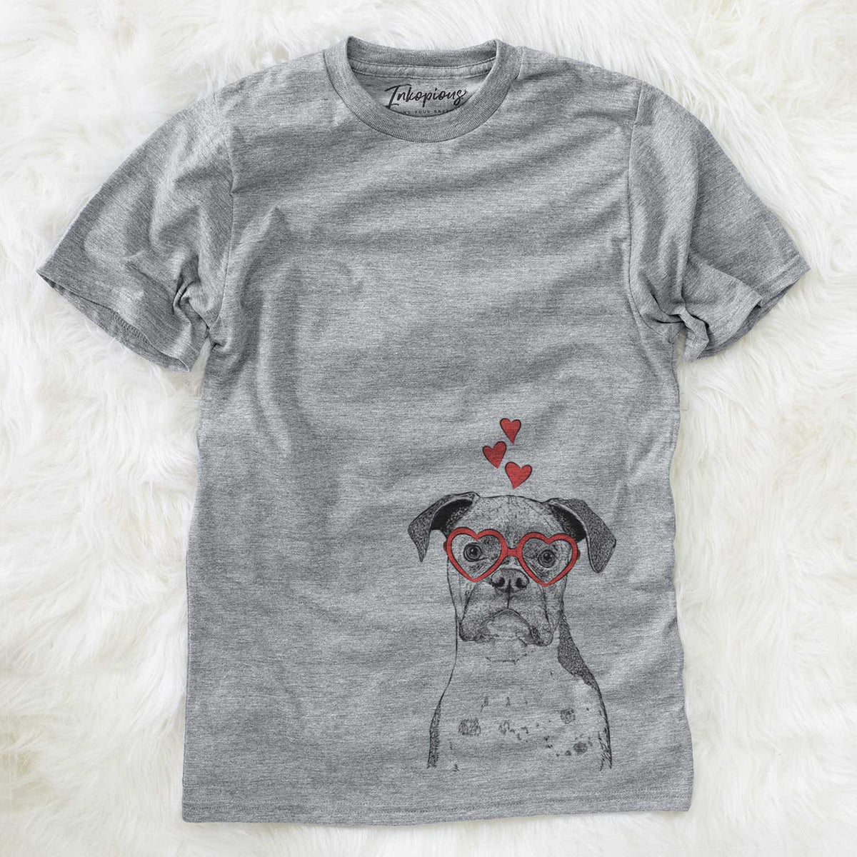 Valentine Daisy the Boxer - Unisex Crewneck