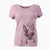 Valentine Daisy the Boston Terrier - Women's V-neck Shirt