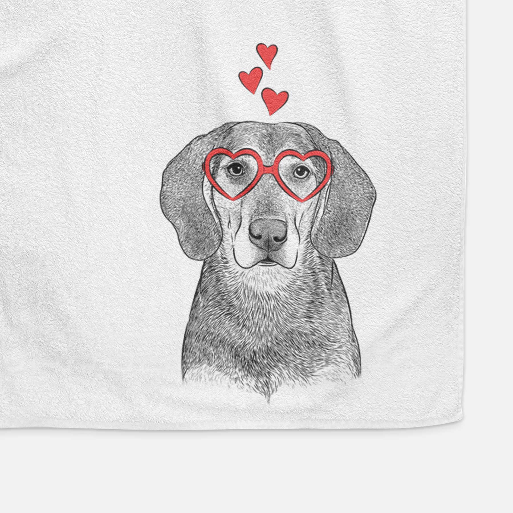 Daisy the Hound Mix Decorative Hand Towel