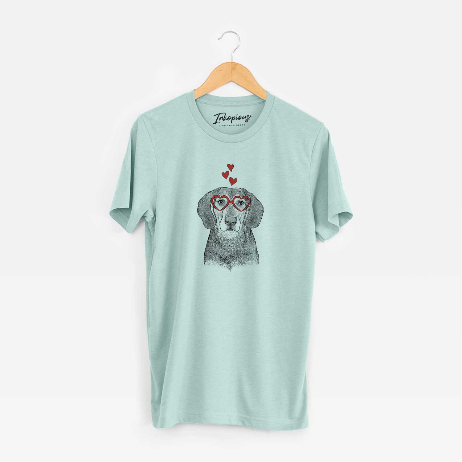 Valentine Daisy the Hound Mix - Unisex Crewneck
