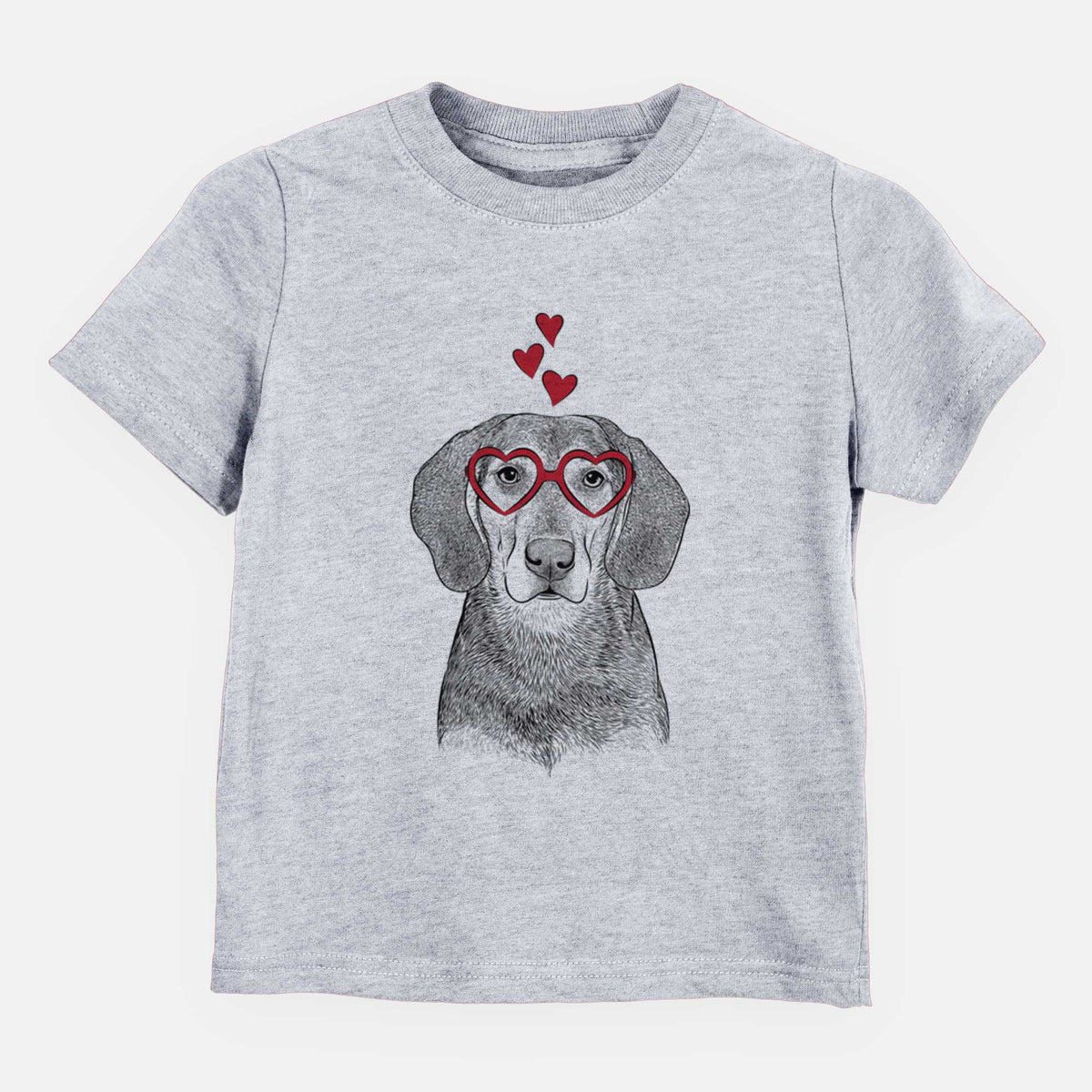 Valentine Daisy the Hound Mix - Kids/Youth/Toddler Shirt