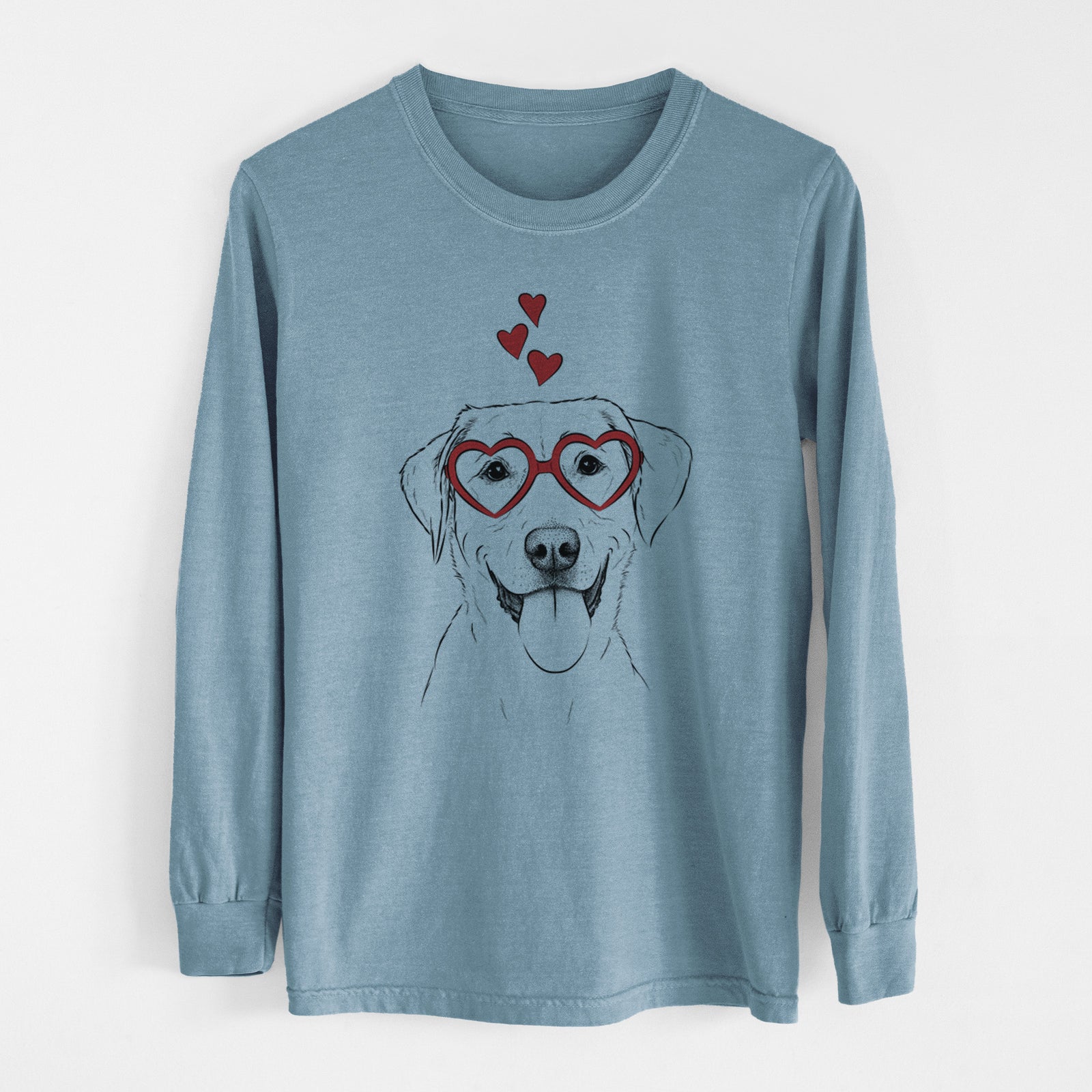 Valentine Daisy the Labrador Retriever - Heavyweight 100% Cotton Long Sleeve
